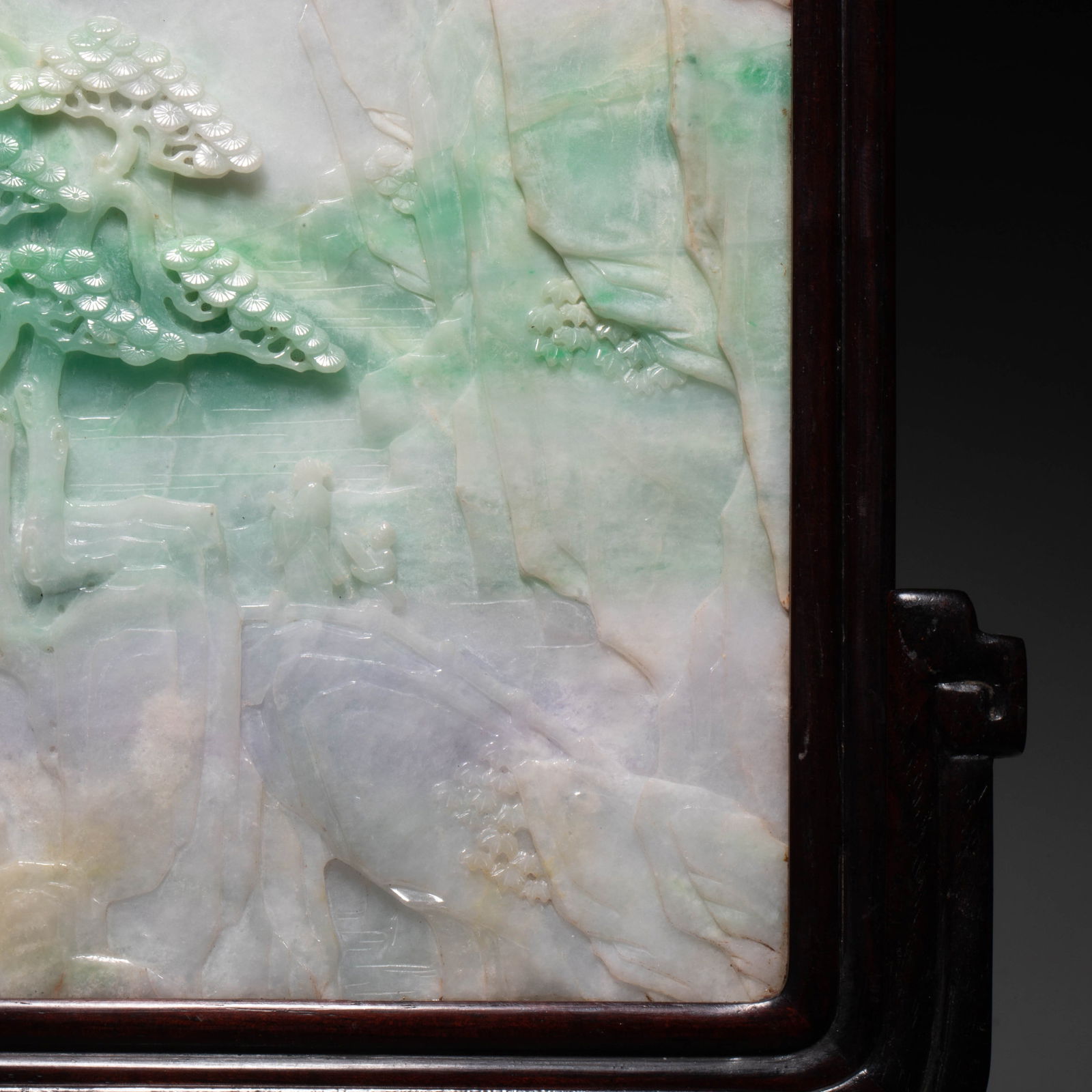 Landscape Pattern Jade Table Screen - 5