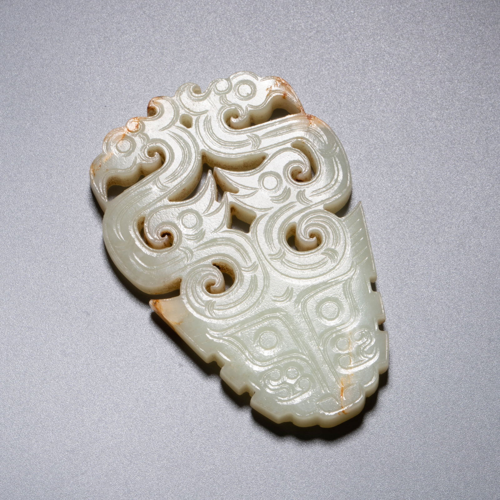 Warring States Period Phoenix Pattern Jade Pendant (1 of 4)