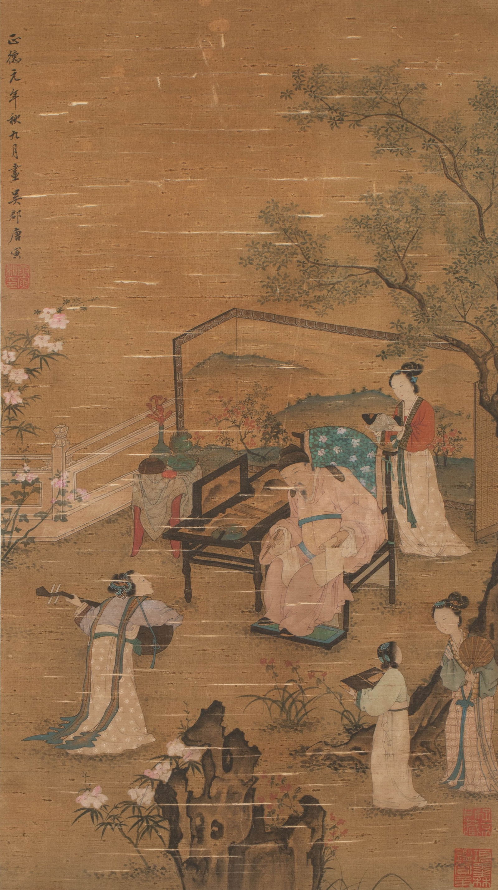 Ming Dynasty, Tang Yin, "Banquet and Music": Ming Dynasty, Tang Yin, "Banquet and Music"