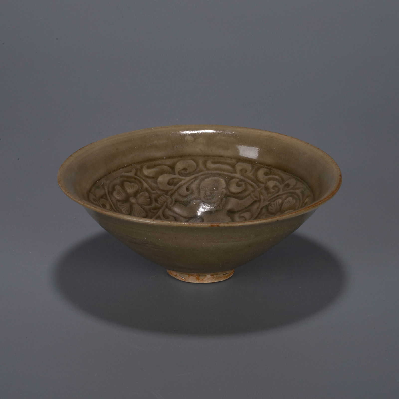 Song Dynasty, Yaozhou Kiln Child-Design Tea Bowl (1 of 8)