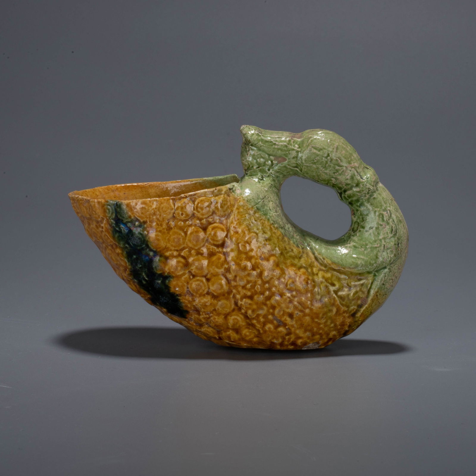 Tang Sancai (Tri-Color Glaze) Duck-Shaped Cup (1 of 7)