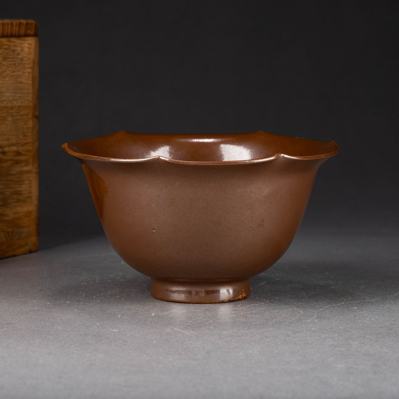Song Dynasty, Persimmon-Glazed Floral-Rimmed Tea Bowl (1 of 7)
