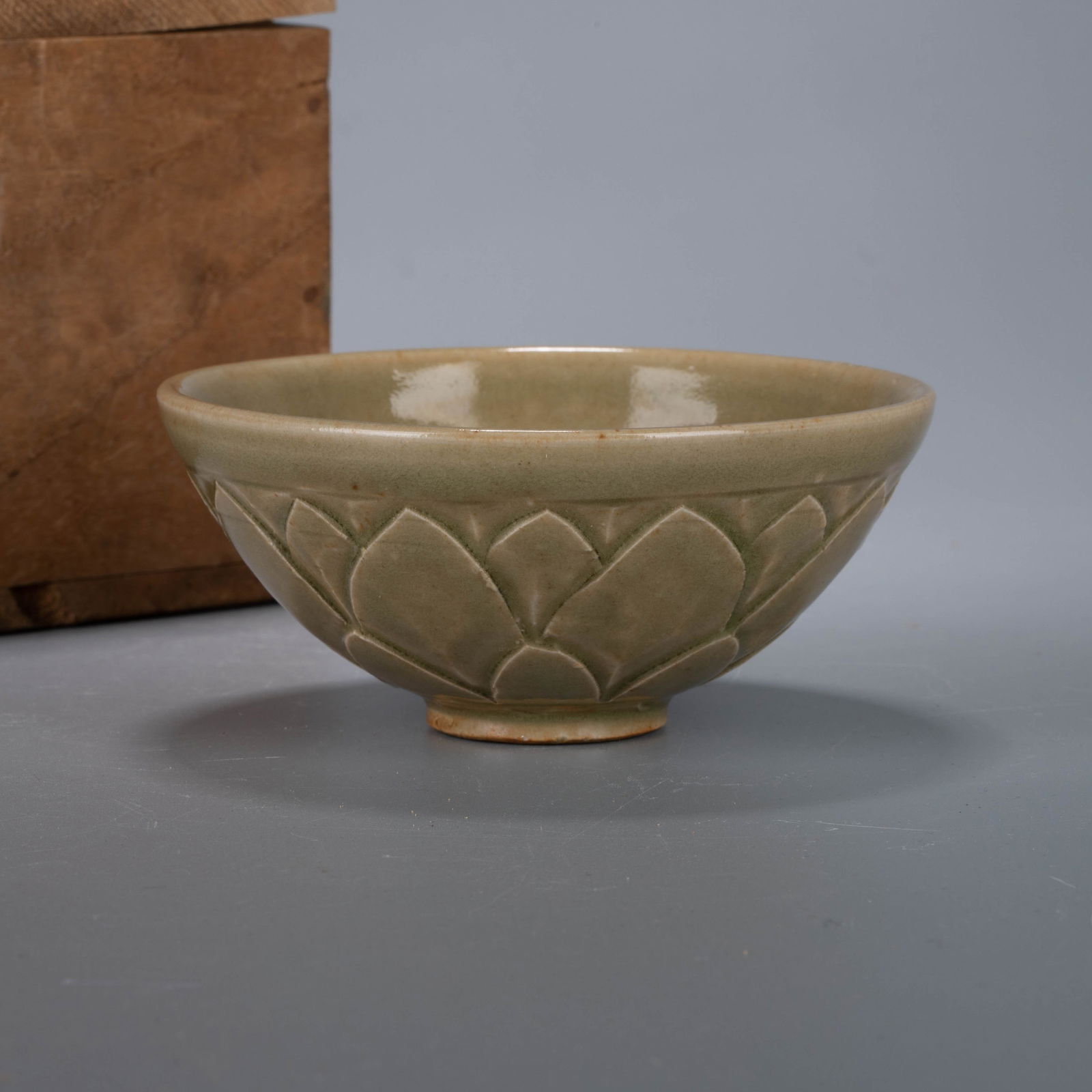 Song Dynasty, Yaozhou Kiln Lotus-Petal Pattern Tea Bowl: Song Dynasty, Yaozhou Kiln Lotus-Petal Pattern Tea Bowl