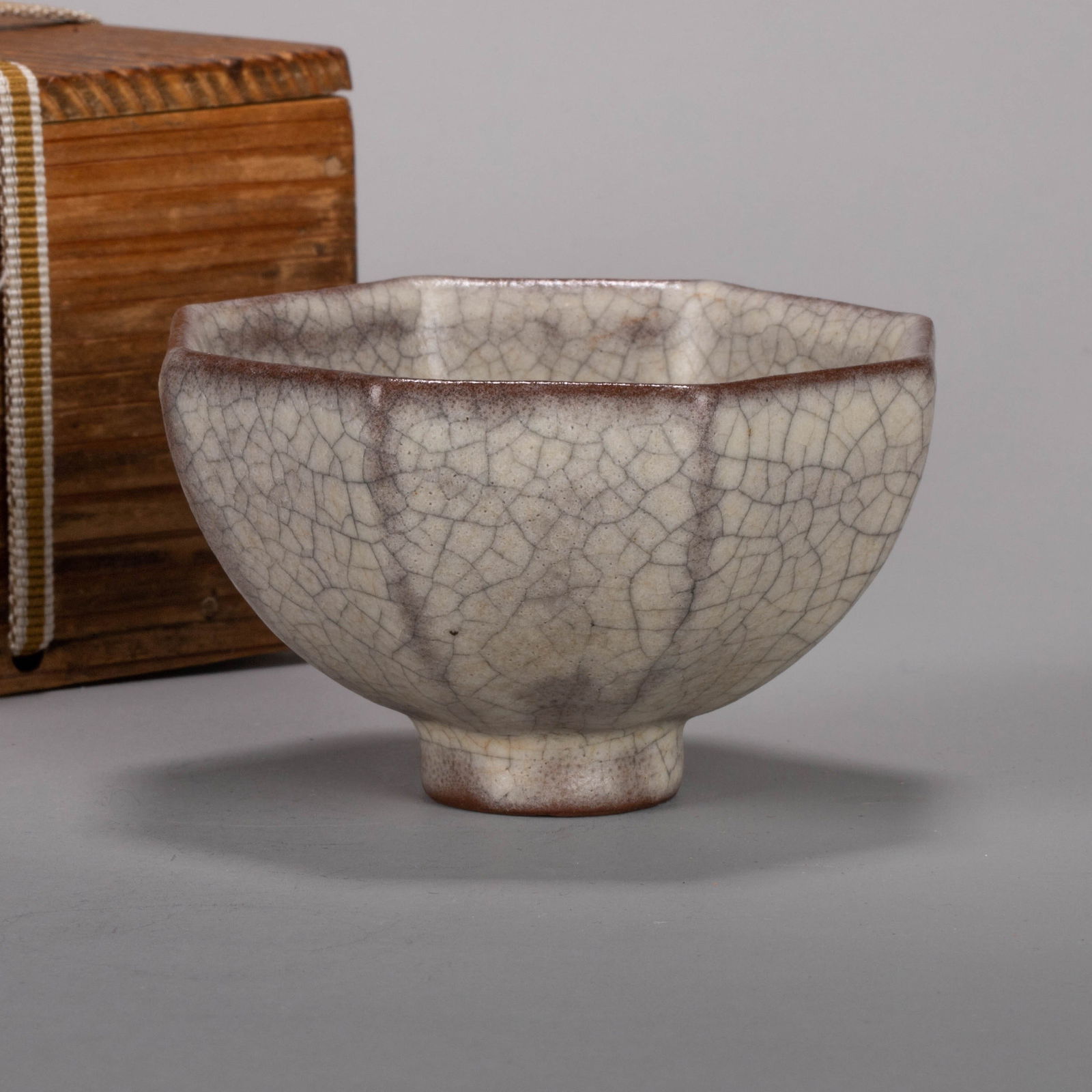 Song Dynasty, Ge Ware Octagonal Cup (1 of 6)
