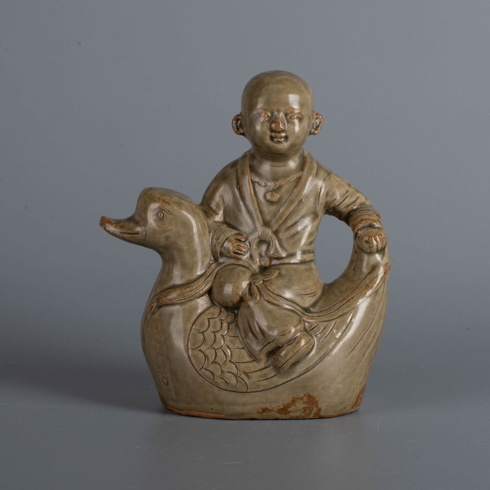 Song Dynasty, Yaozhou Kiln Figurine of a Child (Ornament): Song Dynasty, Yaozhou Kiln Figurine of a Child (Ornament)