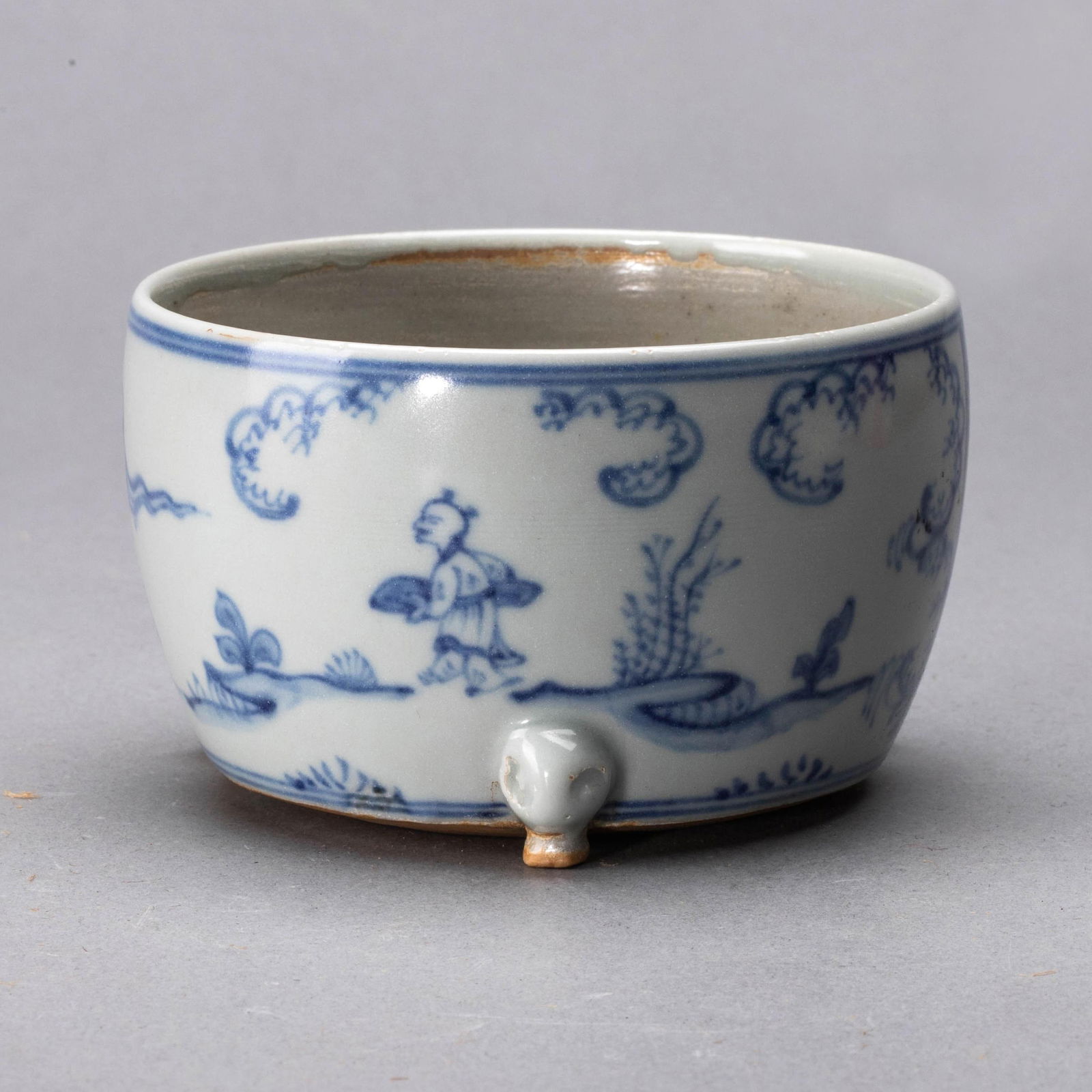 Ming Dynasty Underglaze Blue Figure-Decorated Incense Burner (1 of 10)