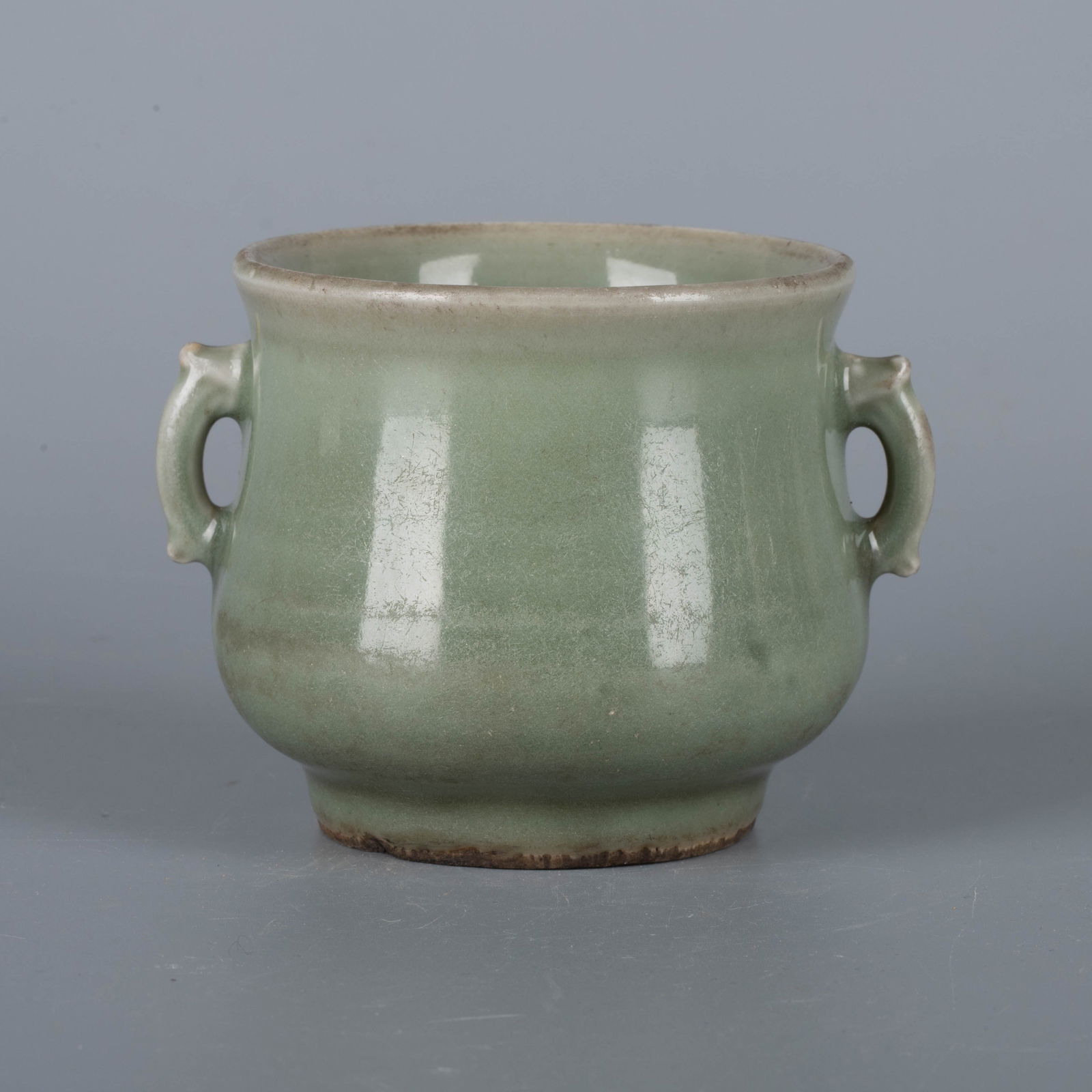 Ming Dynasty Longquan Kiln Incense Burner with Handles (1 of 6)