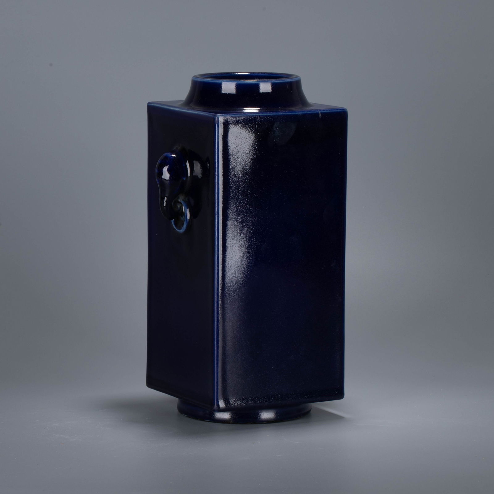 Qing Dynasty Glazed Elephant-Handled Vase (1 of 8)