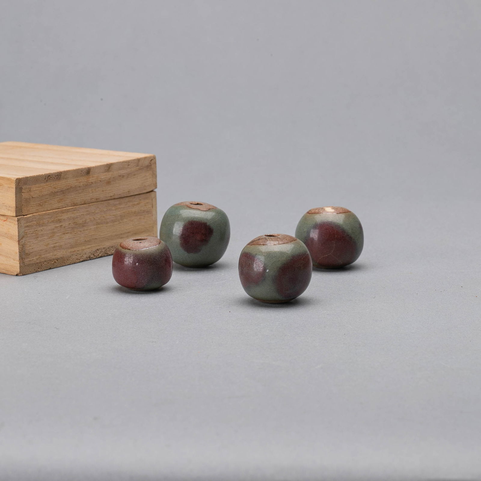 Four Jun Ware Beads (1 of 4)