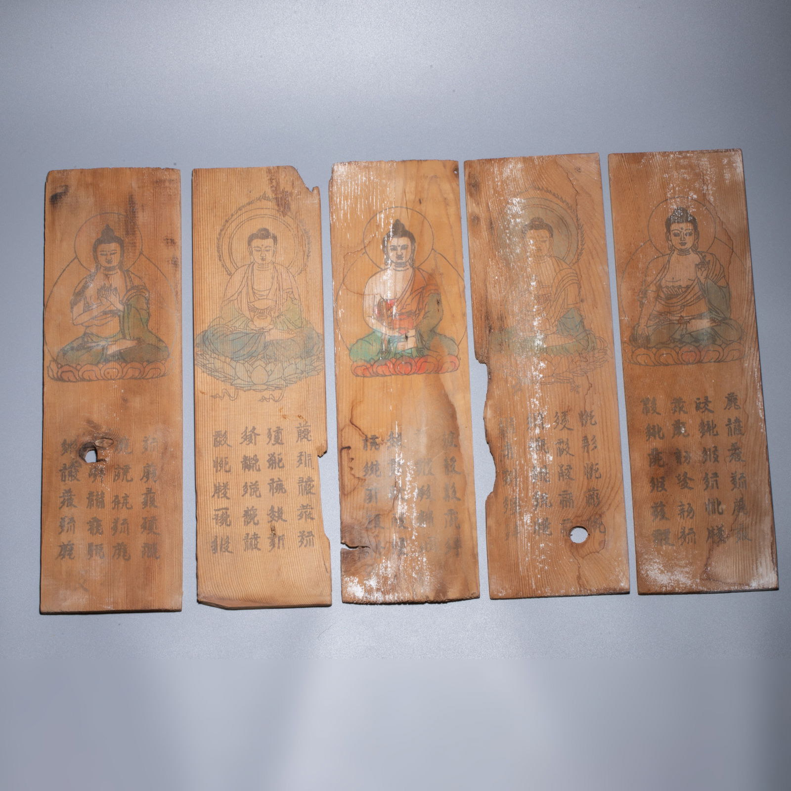 Western Xia Wooden Buddhist Plaque: Western Xia Wooden Buddhist Plaque