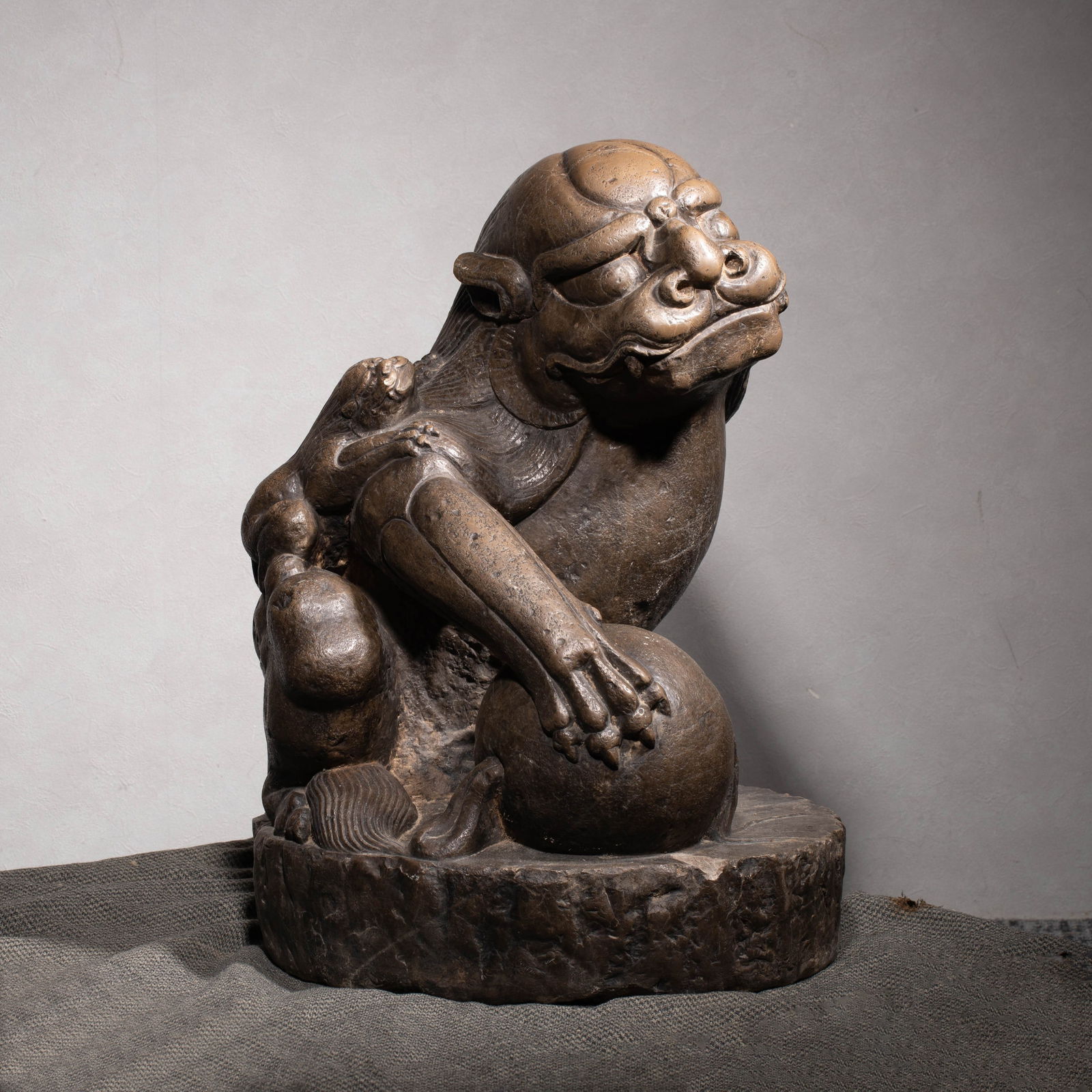 Yuan Dynasty Stone Carved Lion (1 of 14)