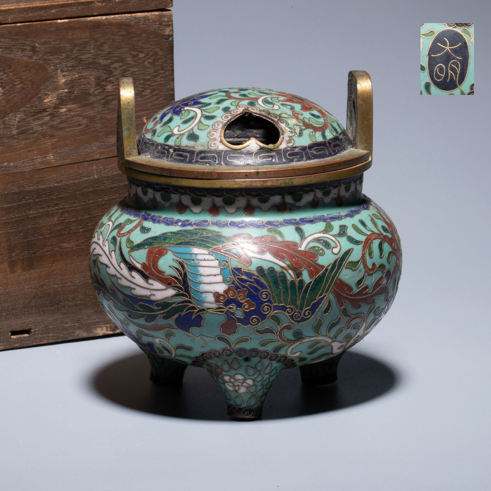 Qing Dynasty Cloisonné Enamel Incense Burner (1 of 8)