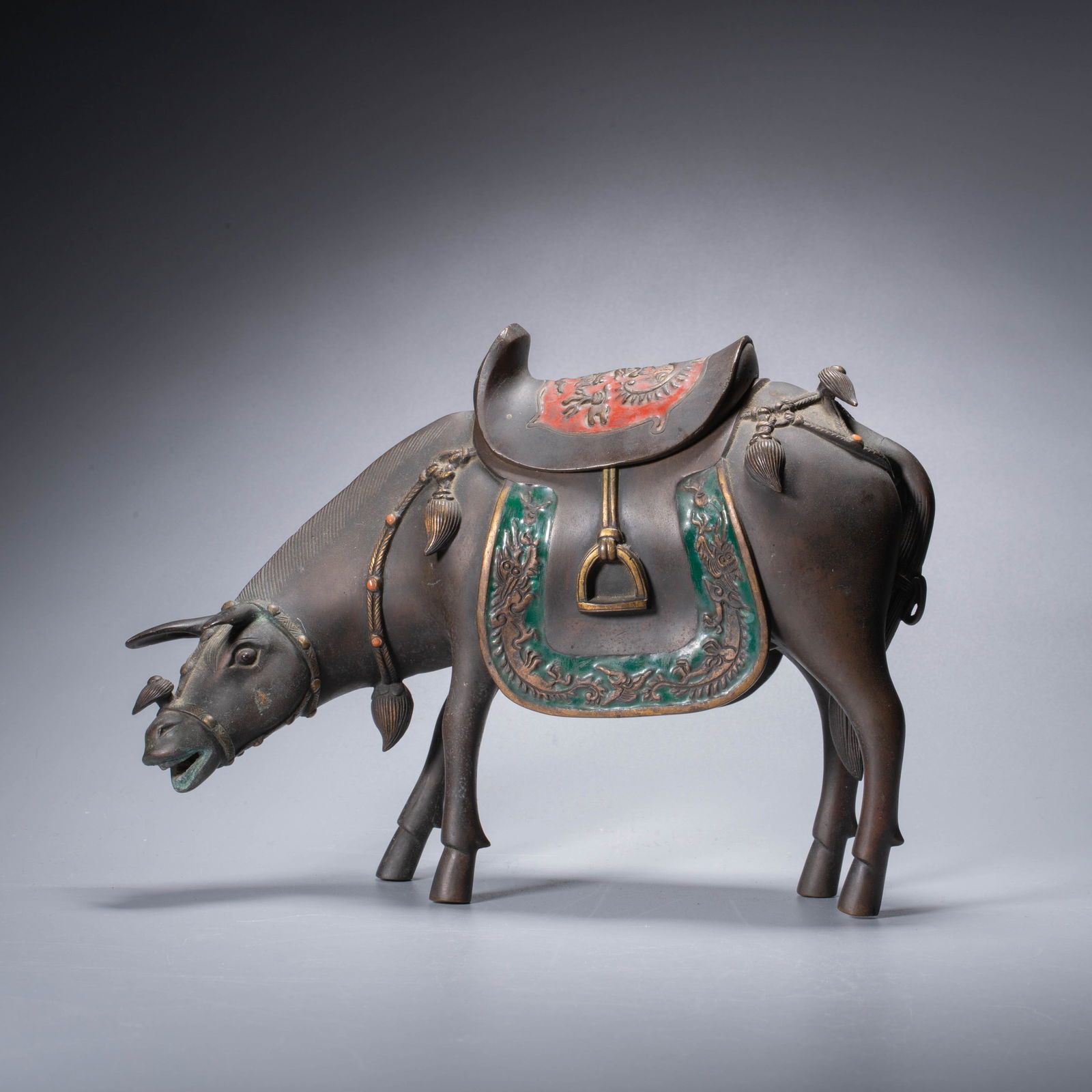 Qing Dynasty Bronze Horse Incense Burner (1 of 8)
