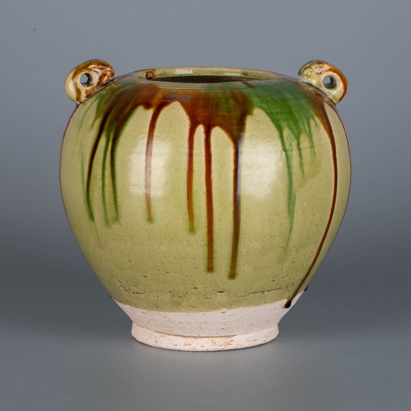 Tang Sancai Rabbit Ear Bowl: Tang Sancai Rabbit Ear Bowl