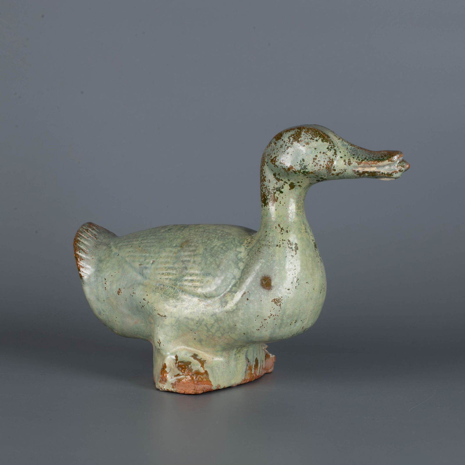 Han green glazed duck: Han green glazed duck