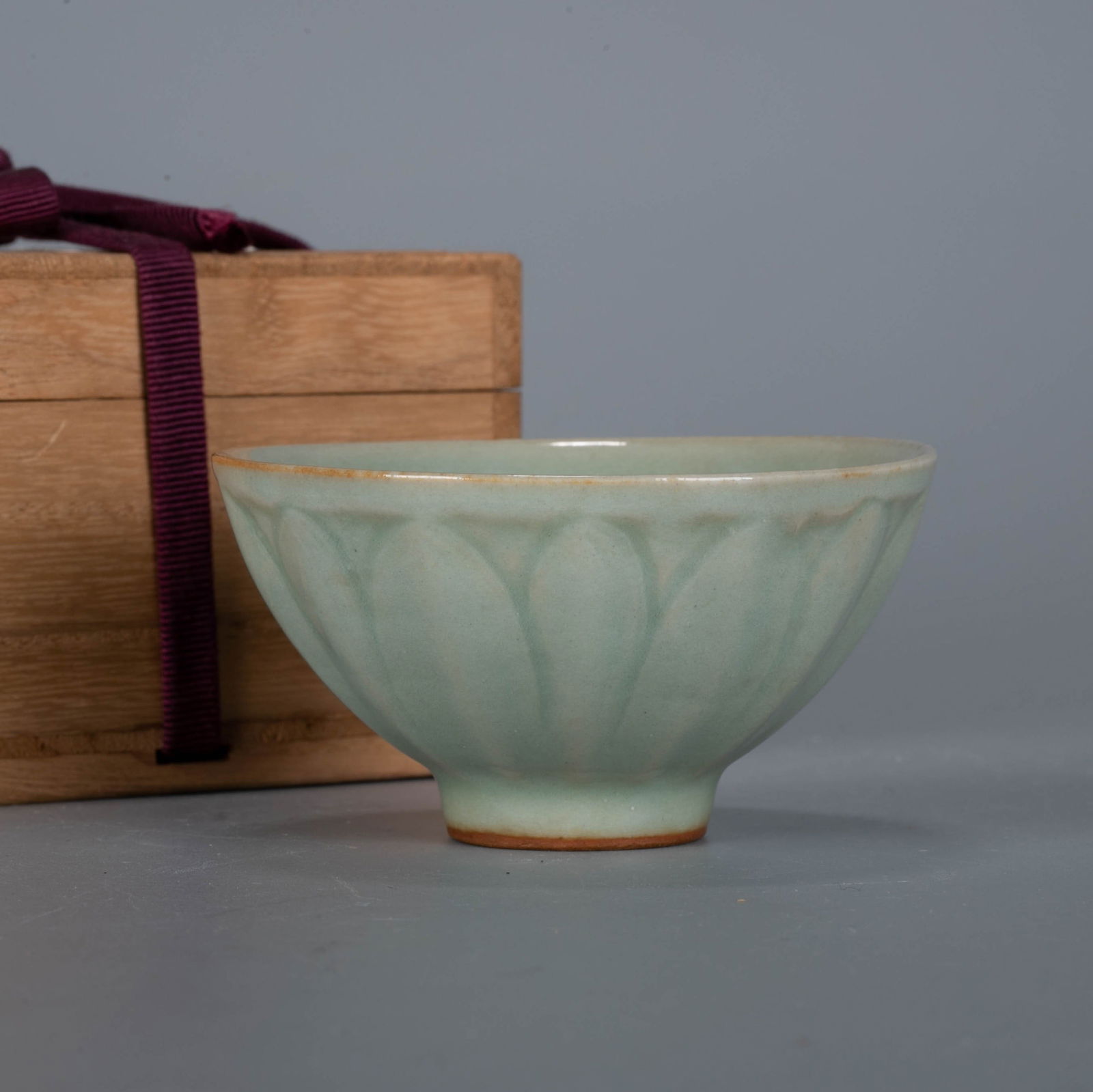 Longquan Celadon Lotus Petal Bowl, Song Dynasty: Longquan Celadon Lotus Petal Bowl, Song Dynasty
