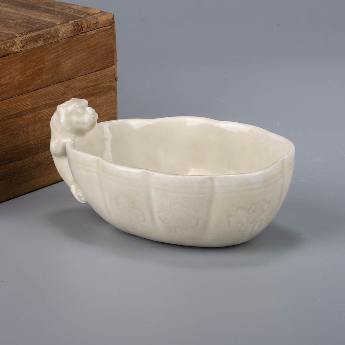 Song Dynasty Ding Kiln Beast Head Cup: Song Dynasty Ding Kiln Beast Head Cup