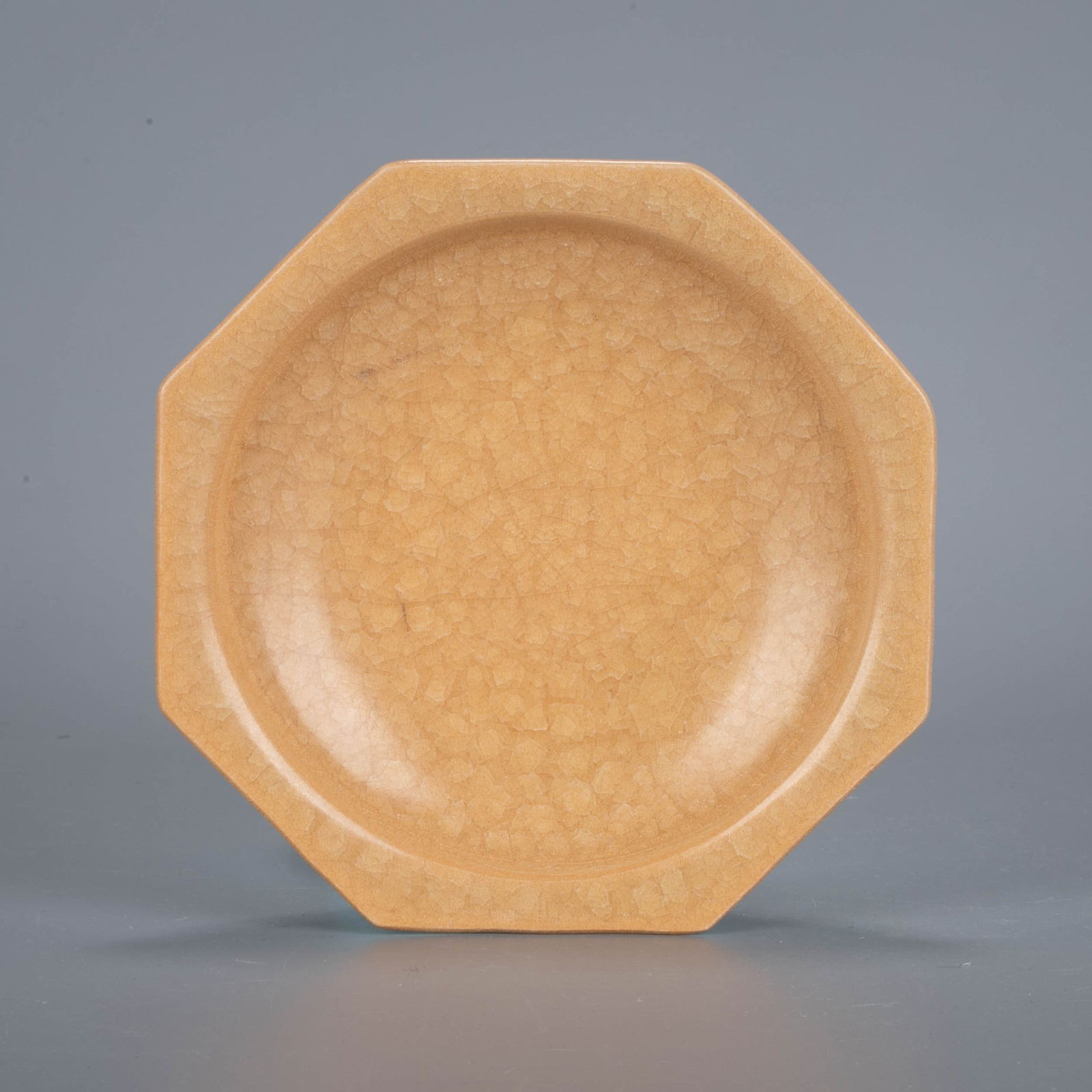 Longquan celadon octagonal dish - 5