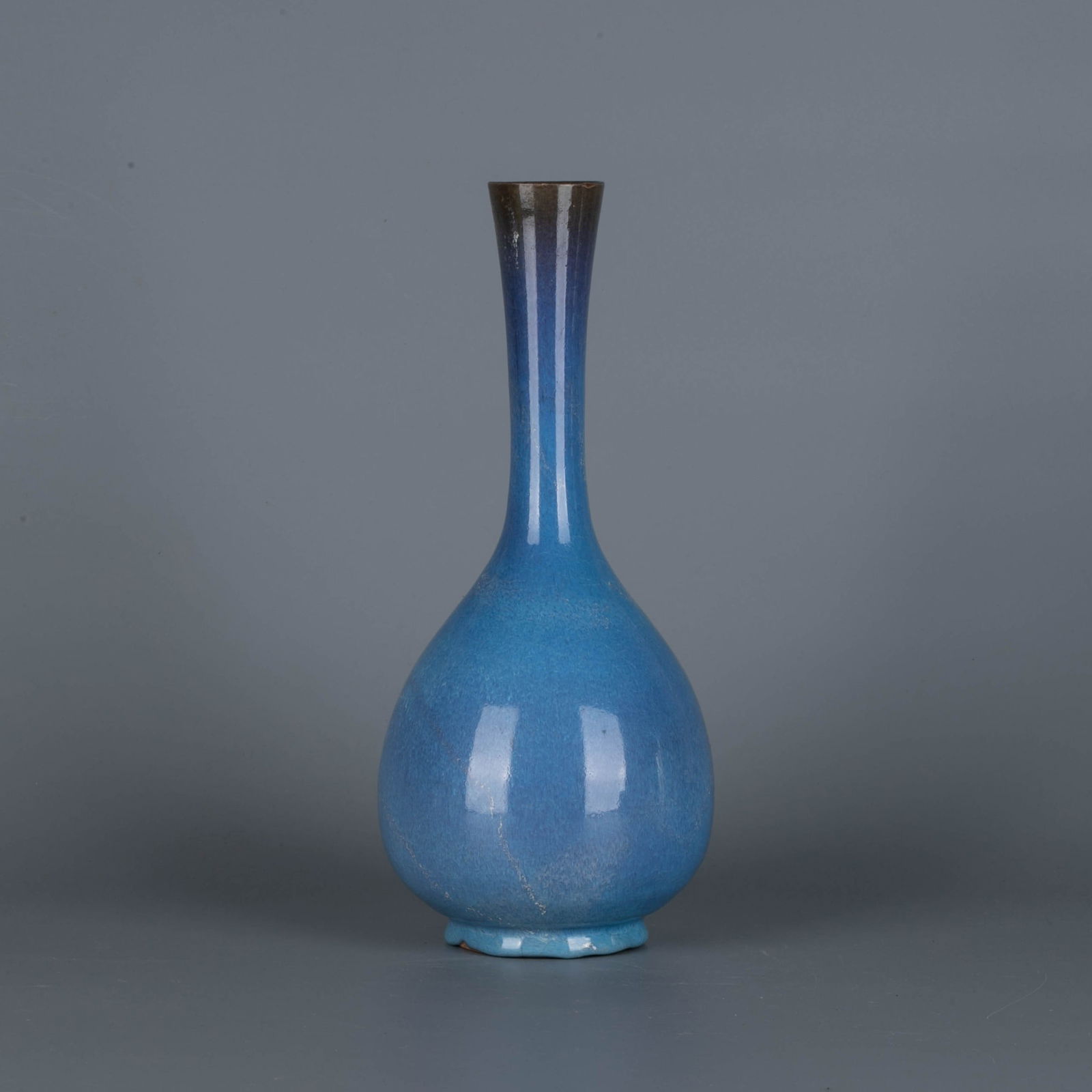 Sky blue glaze flask: Sky blue glaze flask