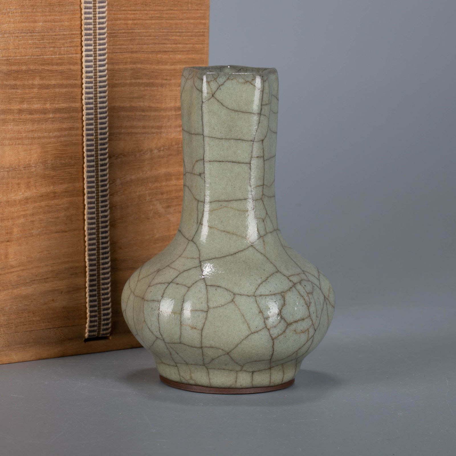 Ge kiln open piece long neck bottle: Ge kiln open piece long neck bottle