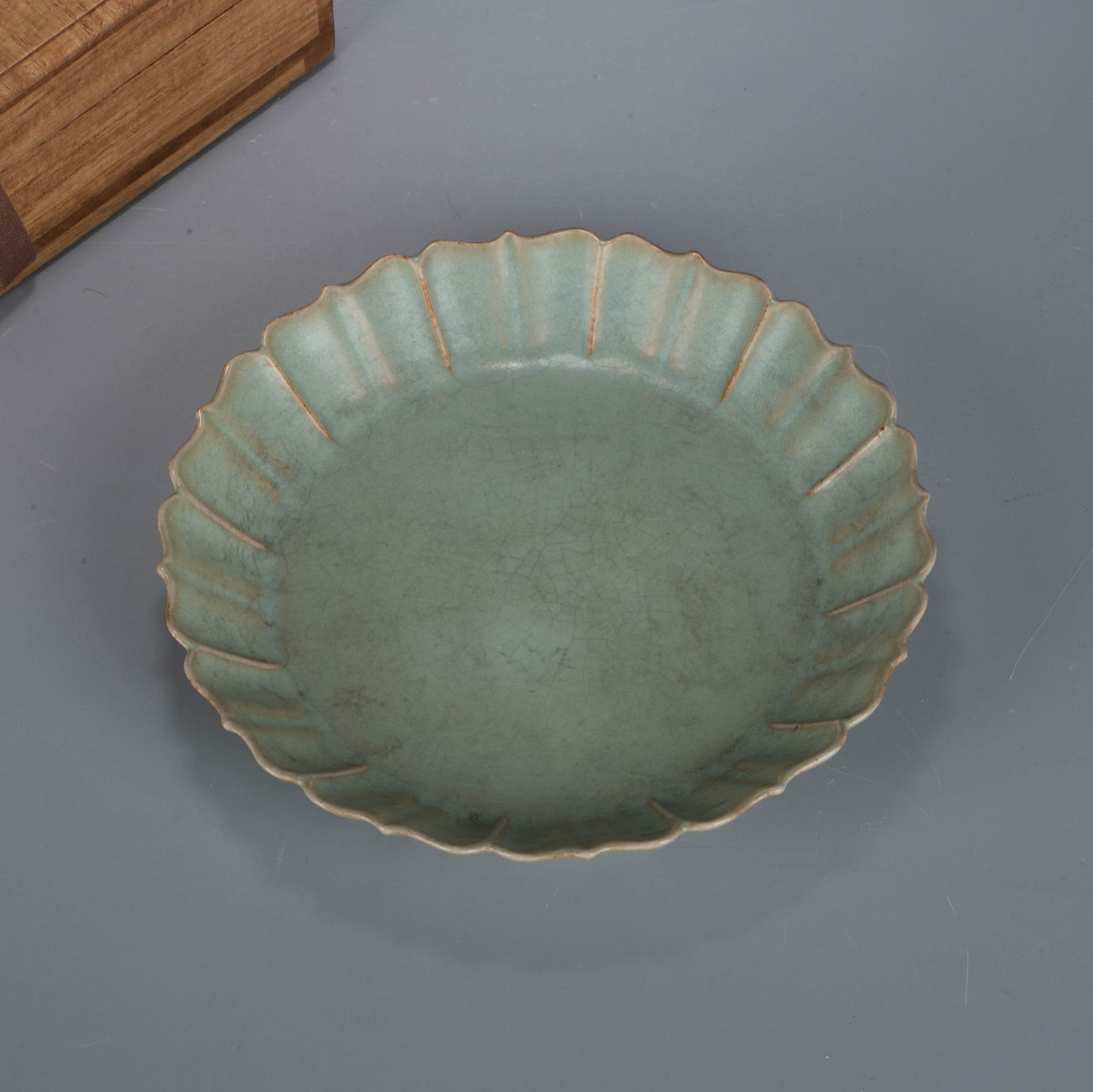 Northern Song Dynasty Celadon Flower Dish (1 of 6)