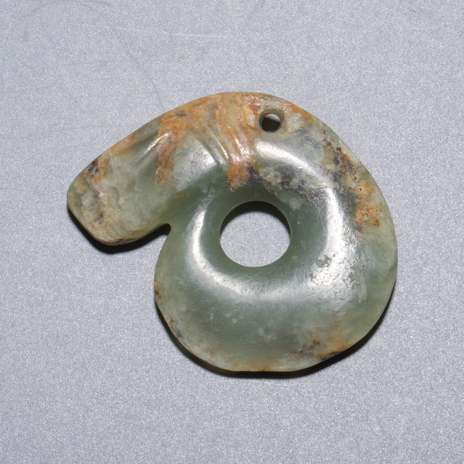 Hongshan Culture Jade Scroll Dragon: Hongshan Culture Jade Scroll Dragon