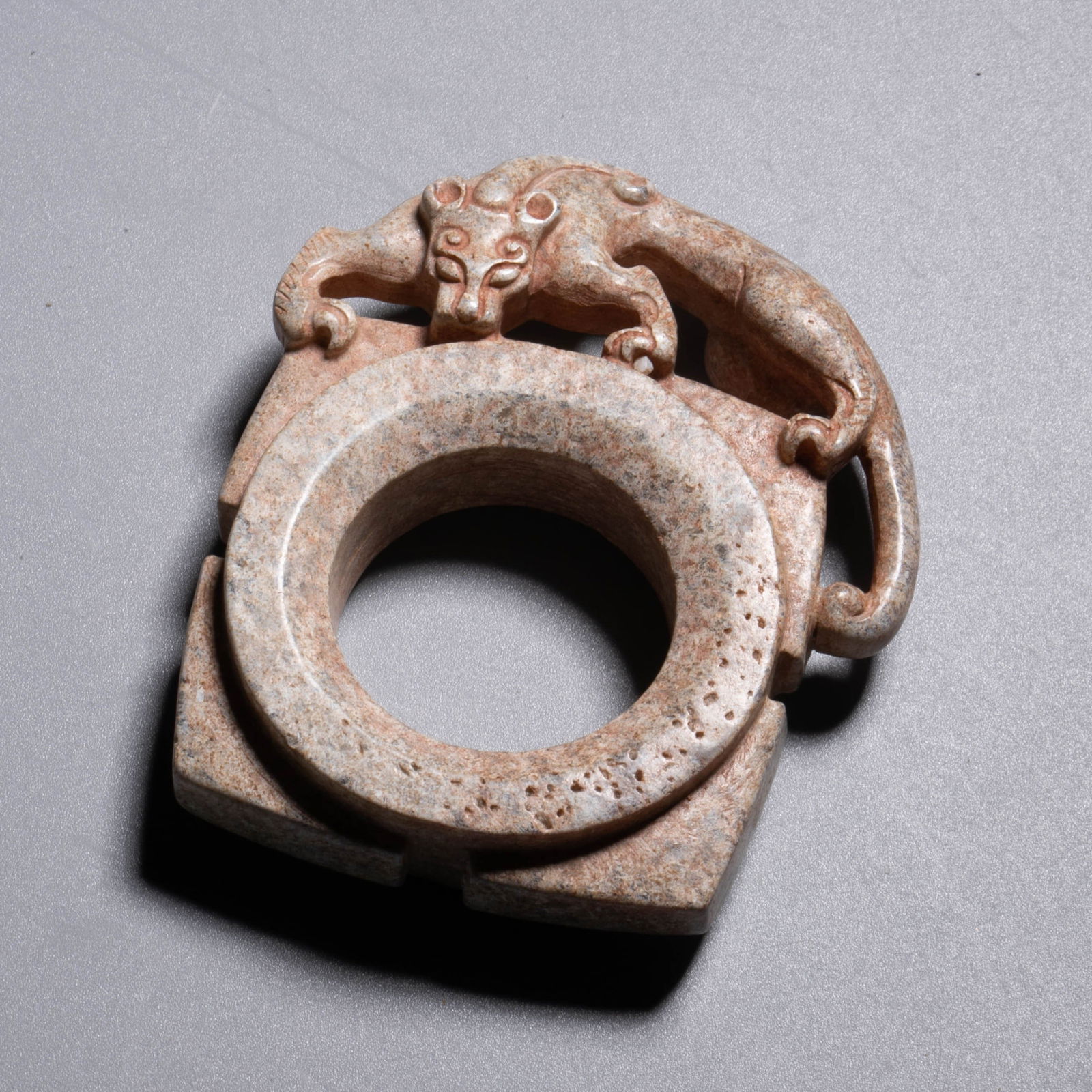 Ancient Jade Chilong Ring: Ancient Jade Chilong Ring