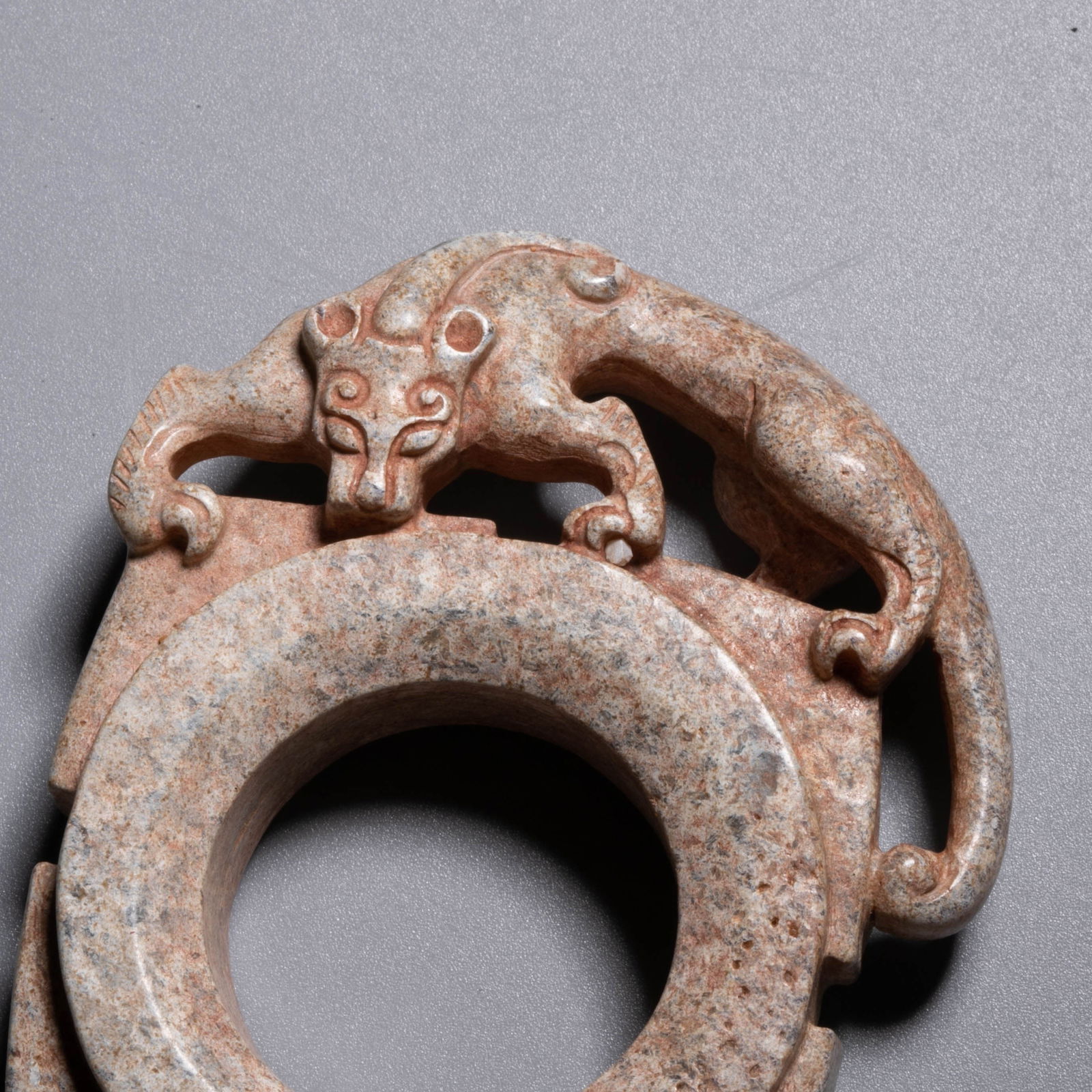 Ancient Jade Chilong Ring - 2