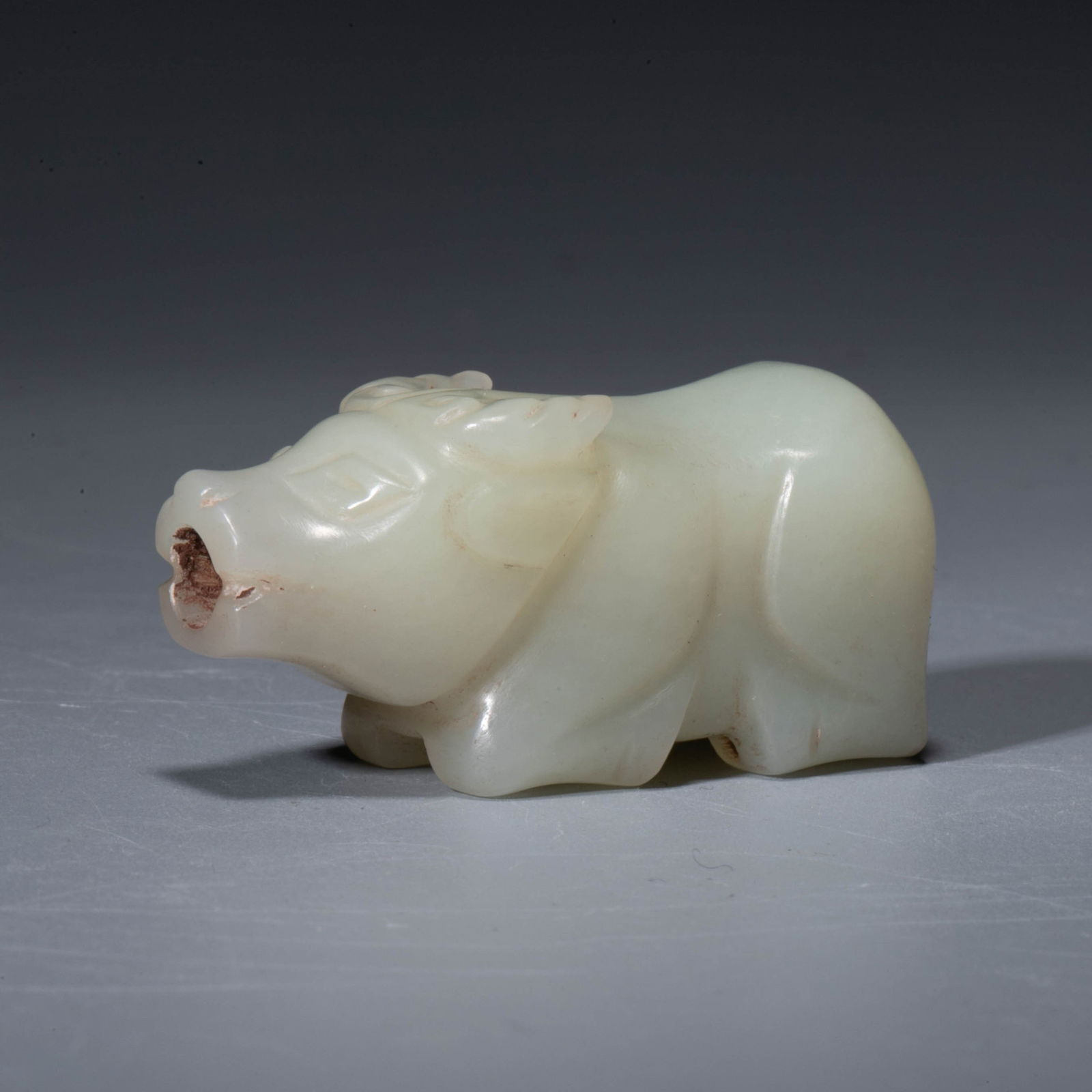 Han jade cow tube: Han jade cow tube