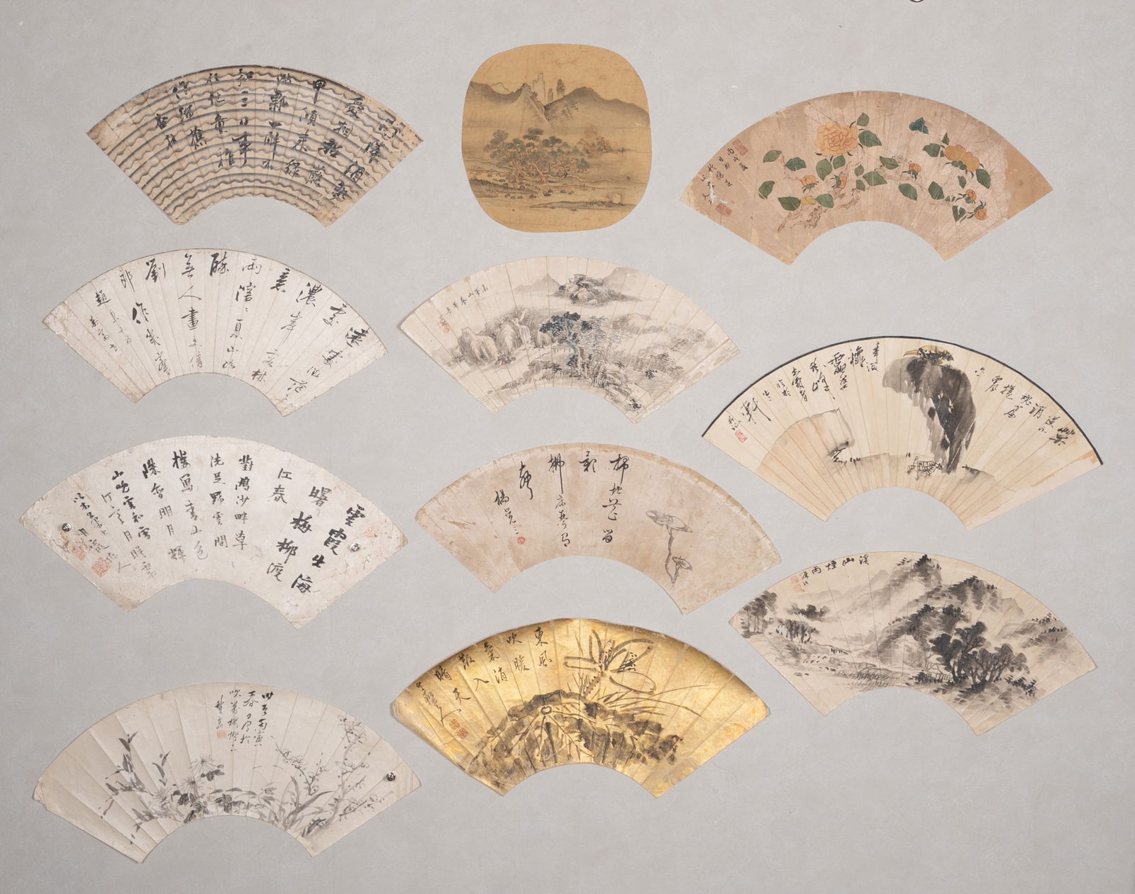 Pan Tianshou Yang Juesan Mi'an Zhao Bingwen Fan 10 o'clock: Pan Tianshou Yang Juesan Mi'an Zhao Bingwen Fan 10 o'clock