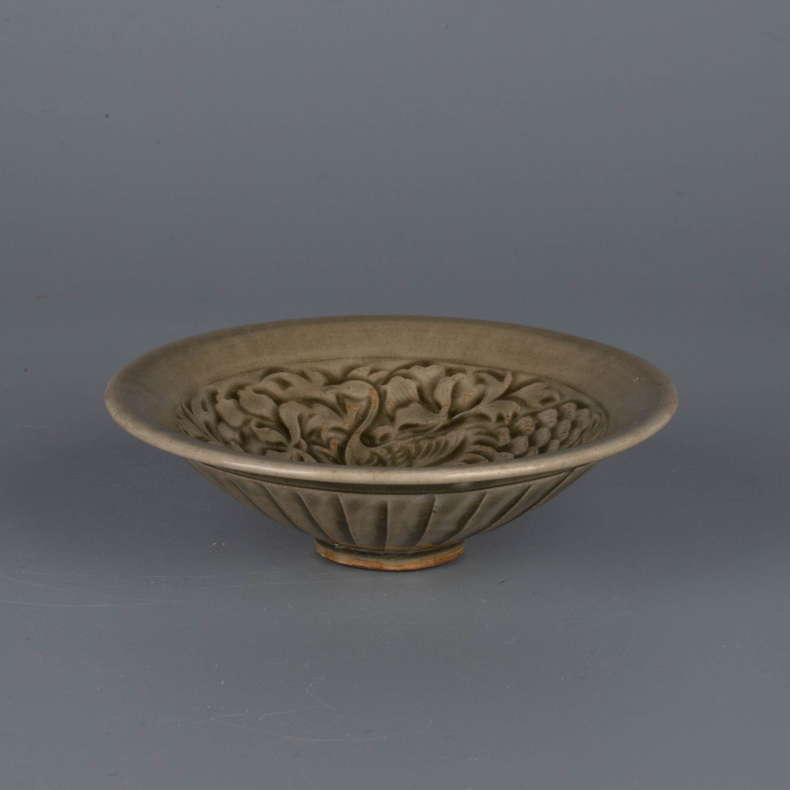Song Yaozhou ware printed pattern tea bowl (1 of 5)