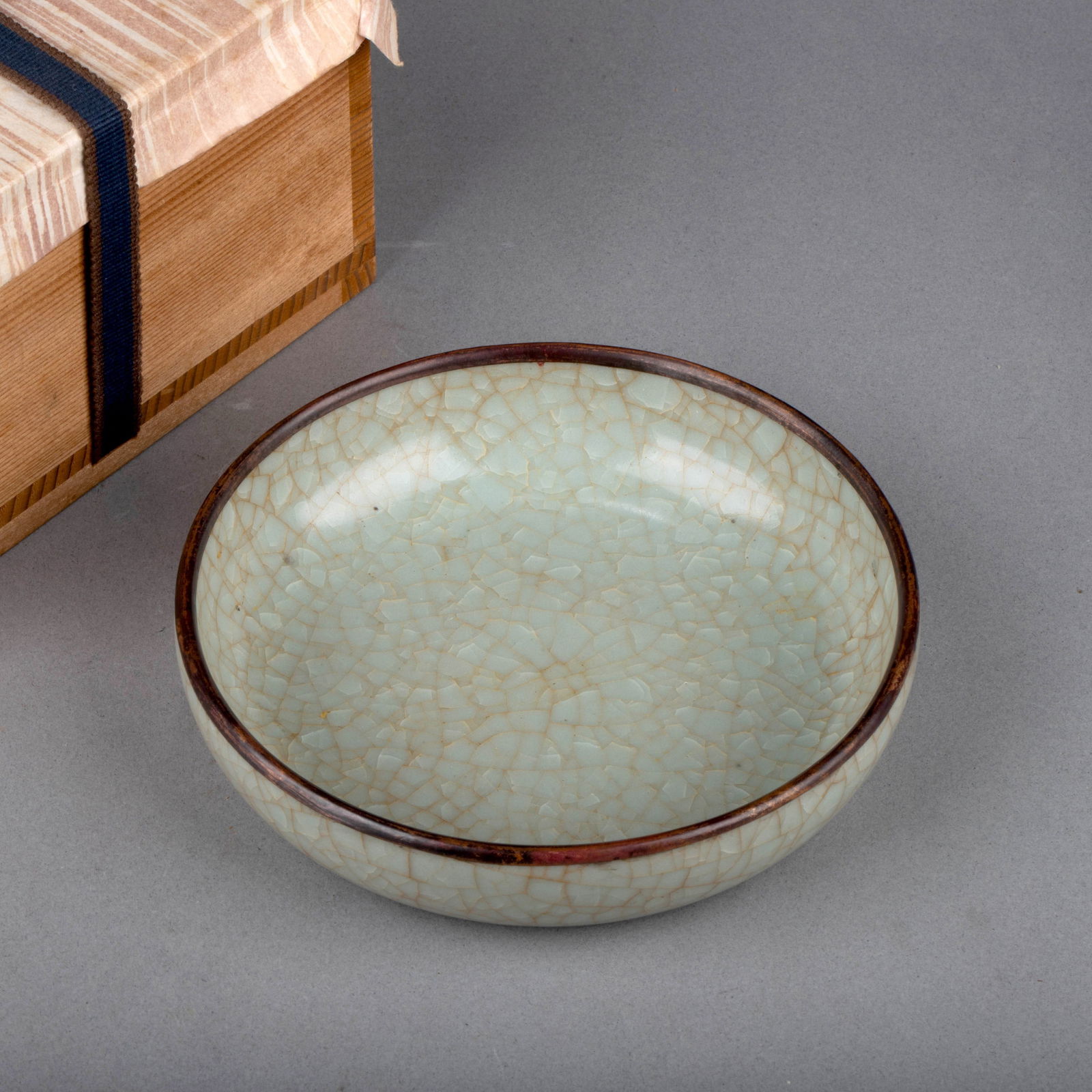 Song Celadon brush washer: Song Celadon brush washer