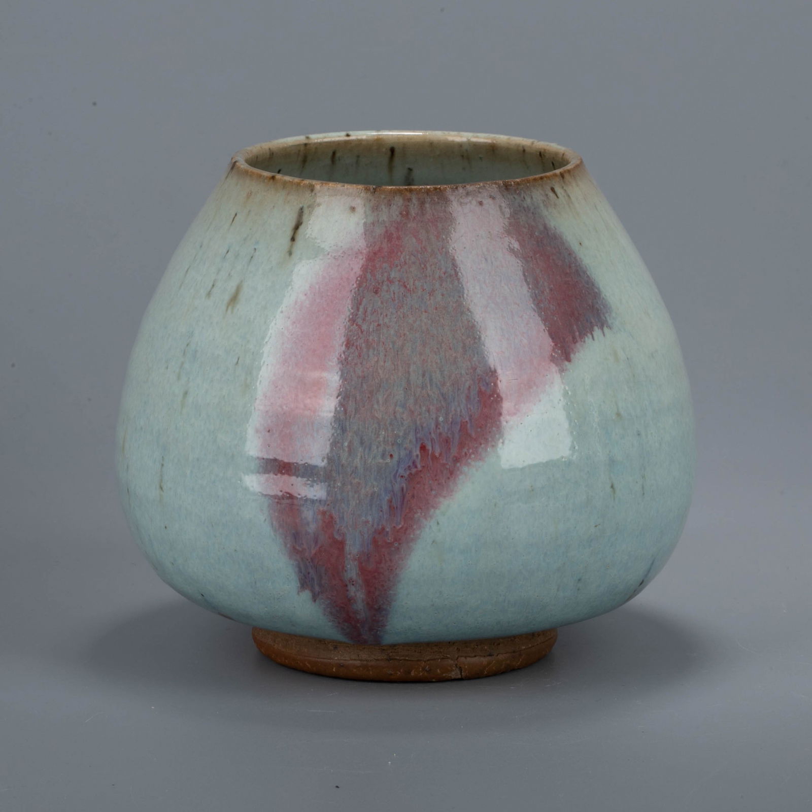 Song Jun ware chicken heart jar: Song Jun ware chicken heart jar