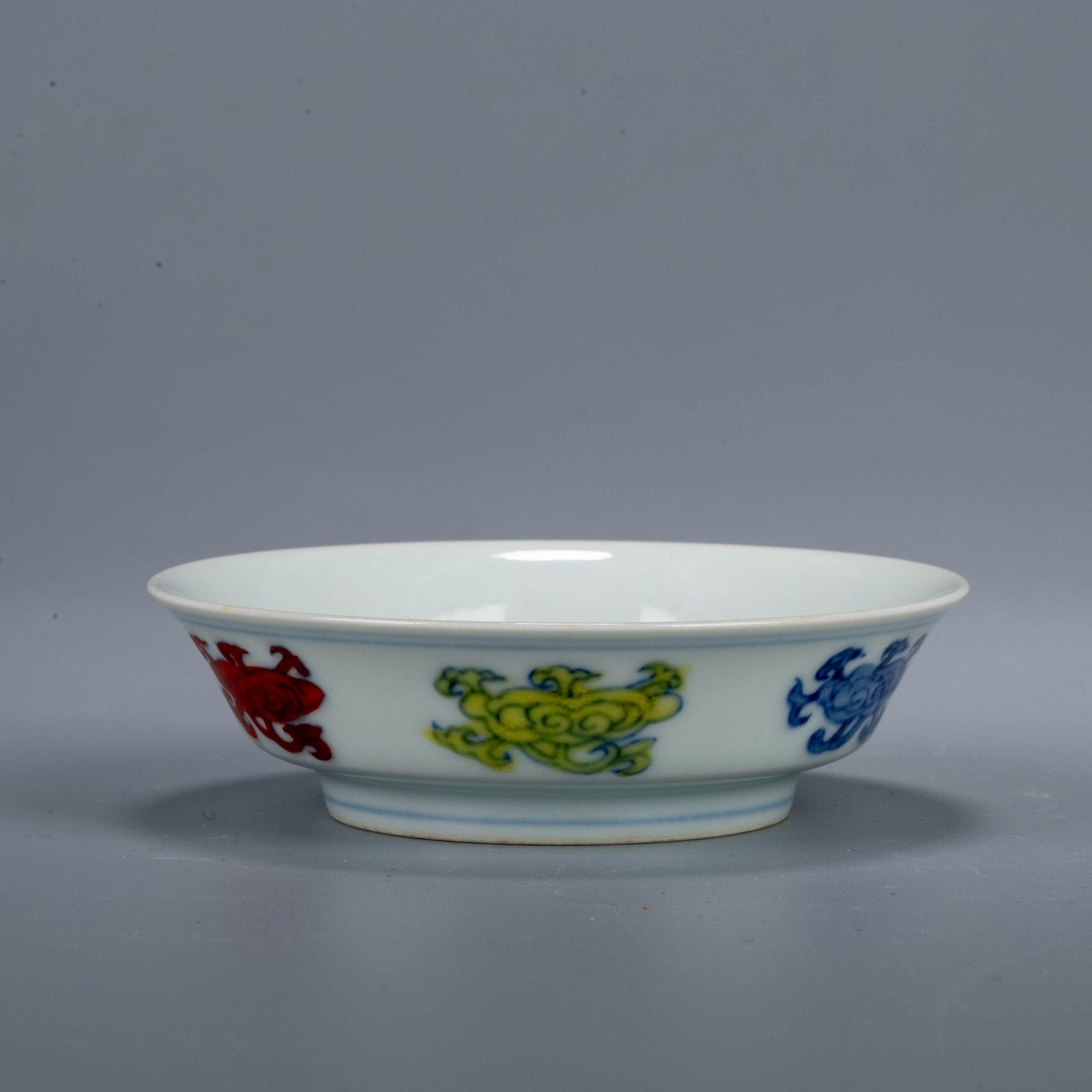 Ming Dynasty Doucai Flower Pattern Dish - 3