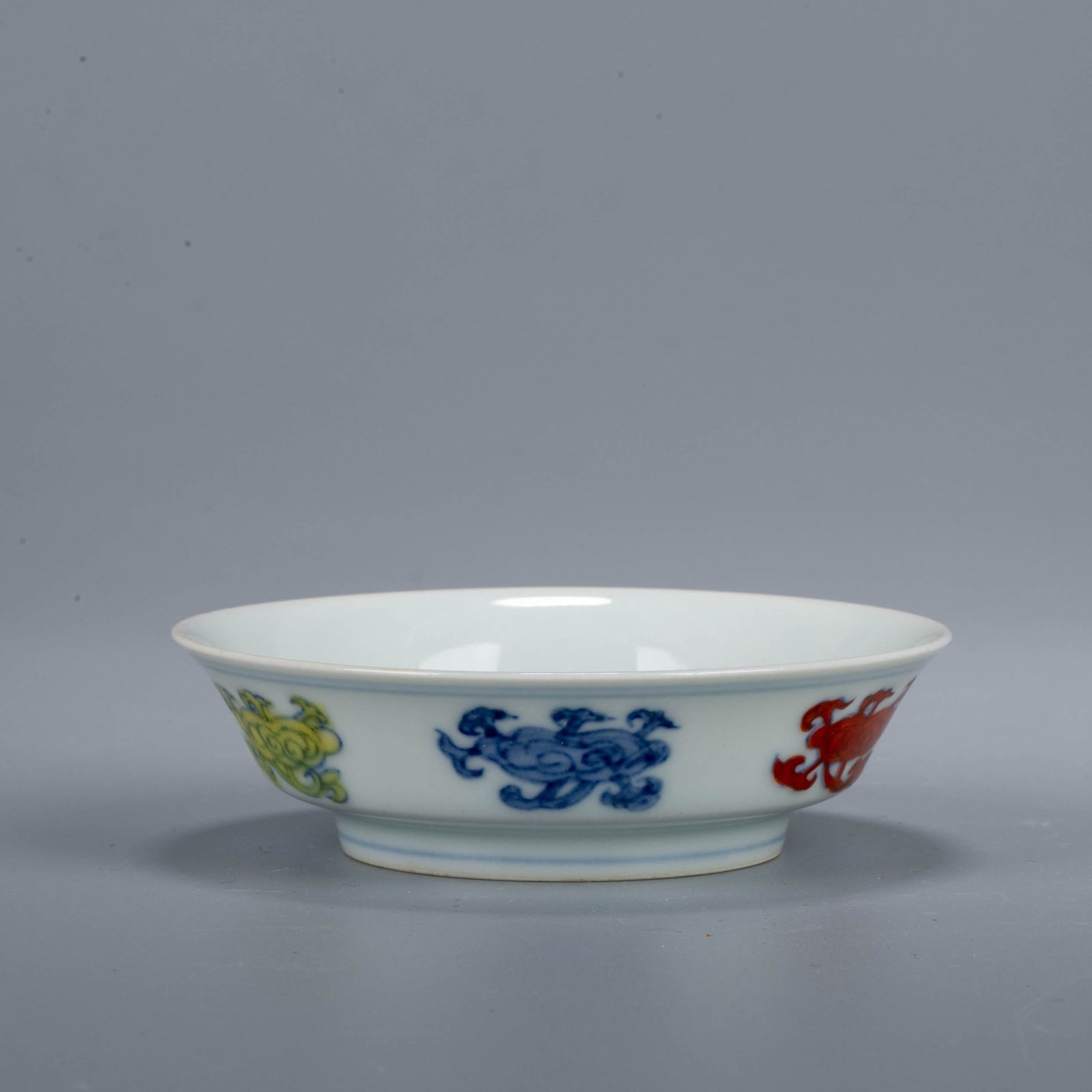 Ming Dynasty Doucai Flower Pattern Dish - 4