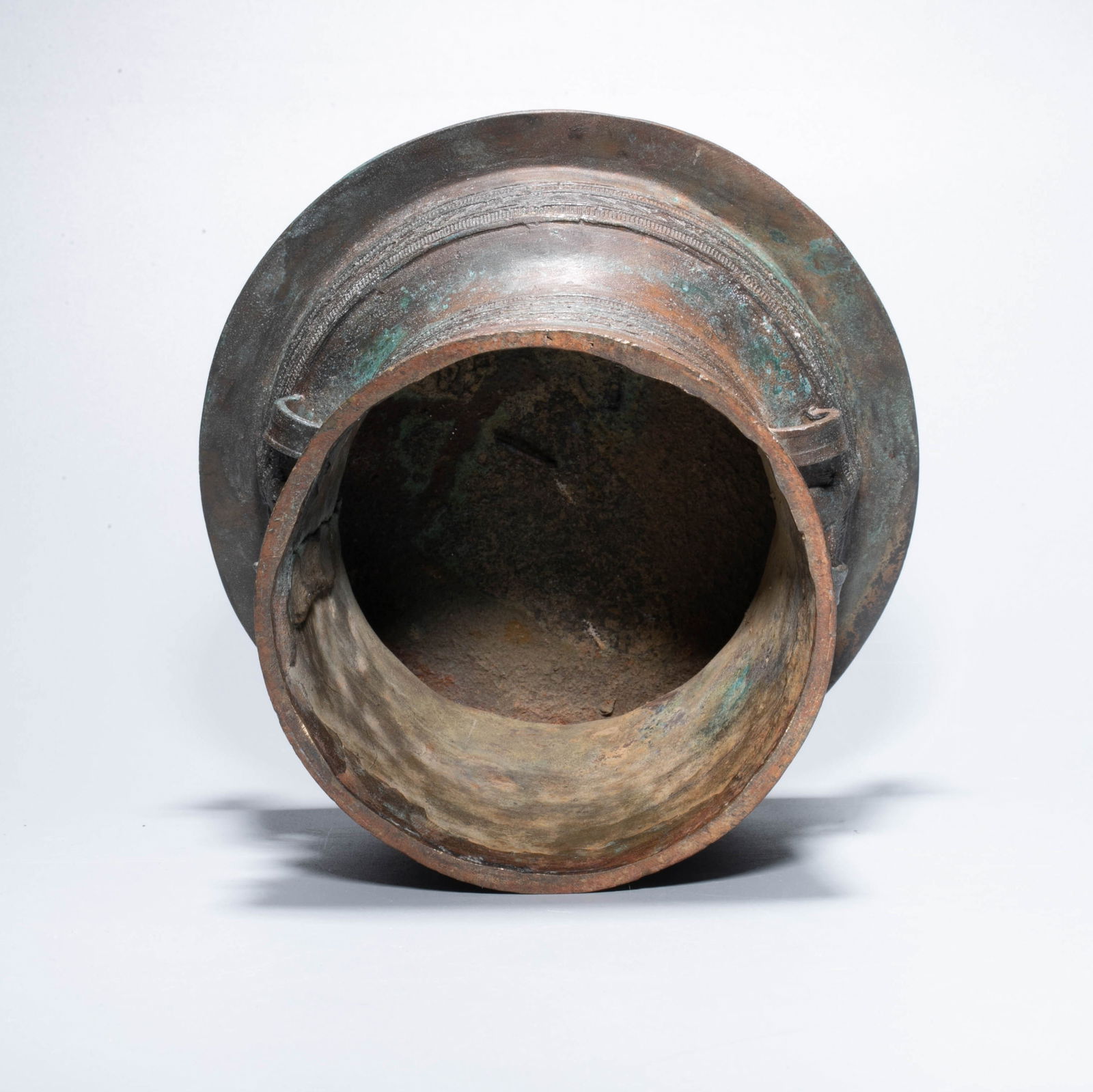 Bronze frog button taiko drum - 8