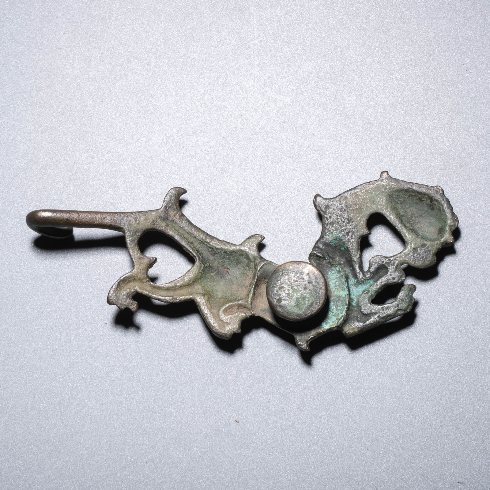 Han bronze deer with hook 2 points - 10