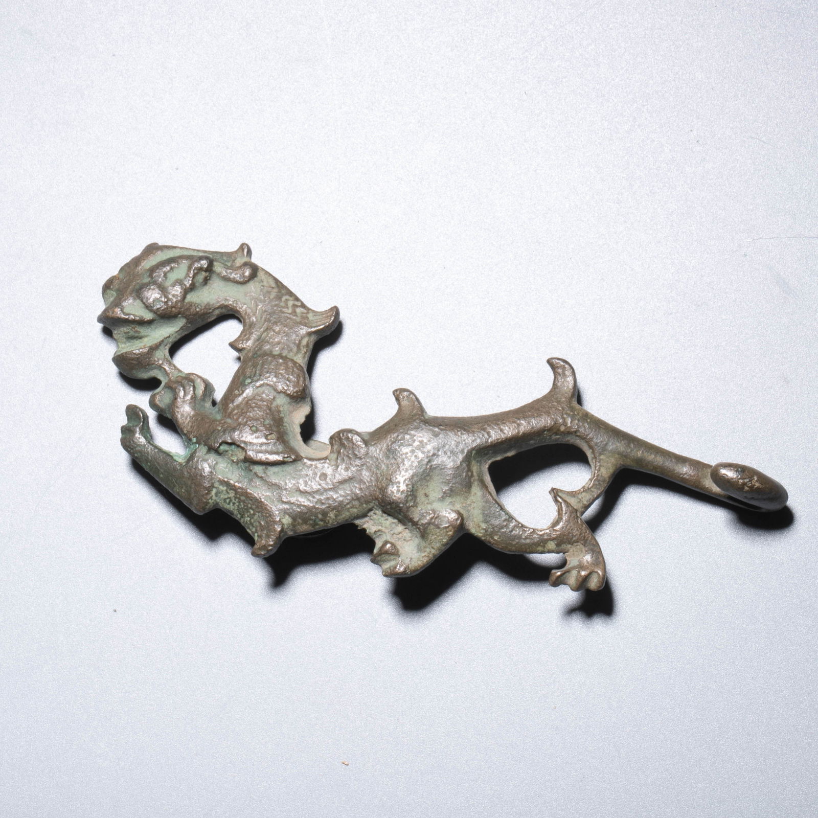 Han bronze deer with hook 2 points - 7