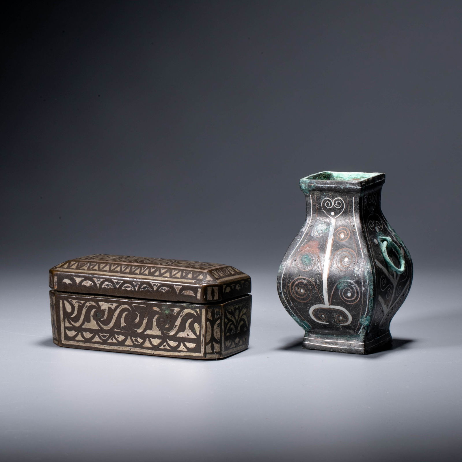 Bronze, silver, copper square, copper ink cartridge 2 points: Bronze, silver, copper square, copper ink cartridge 2 points