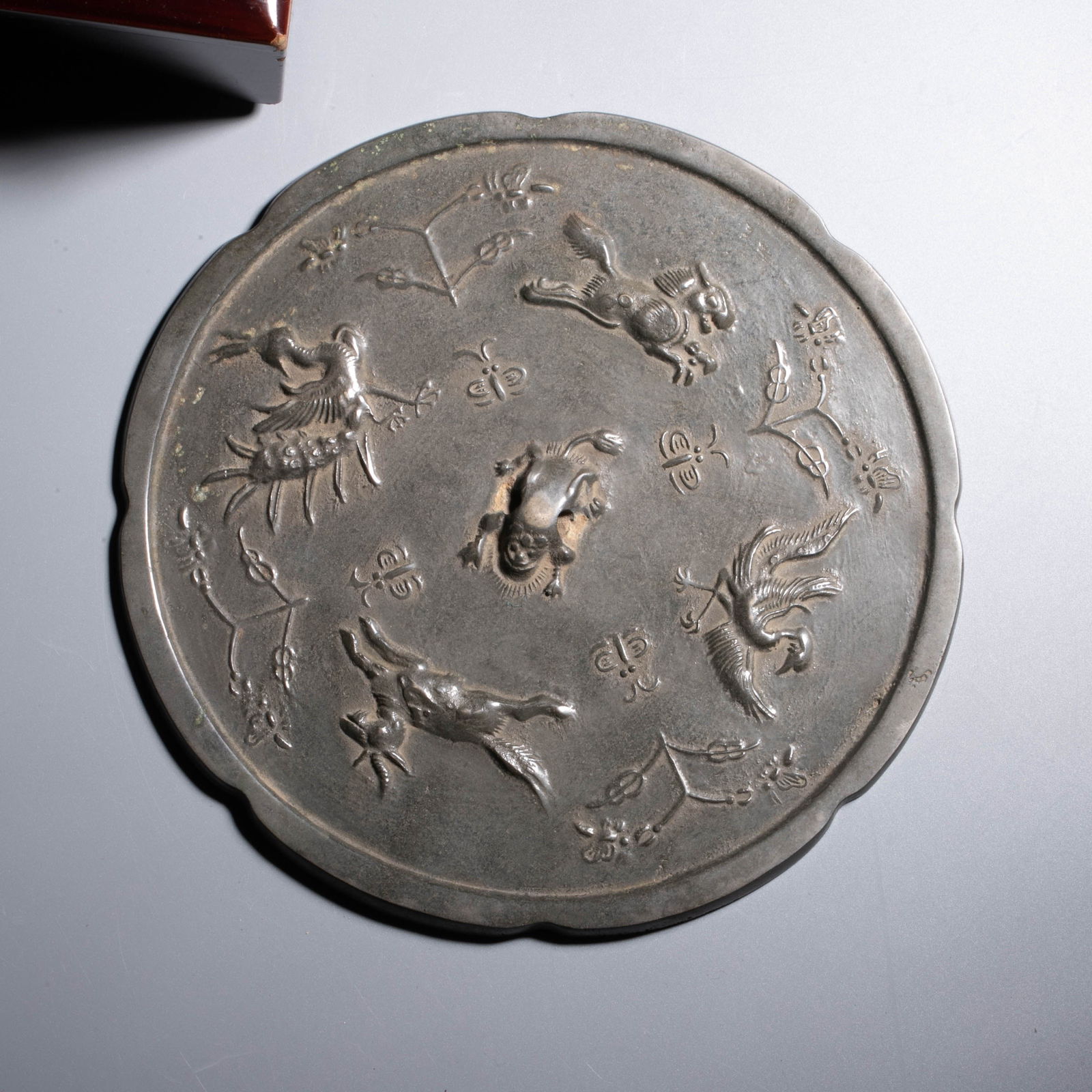 Tang Dynasty Bronze Mirror with Four Divine Beasts Pattern: Tang Dynasty Bronze Mirror with Four Divine Beasts Pattern
