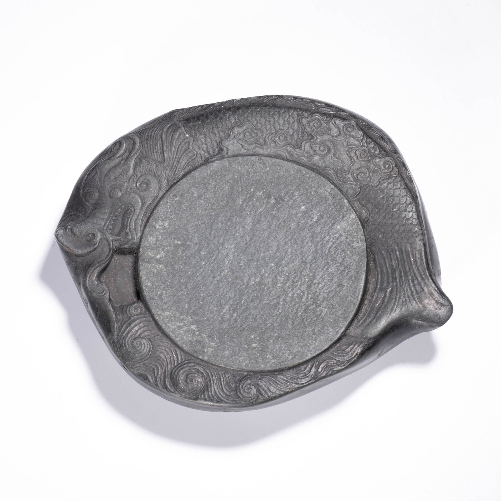 Song Dynasty Shezhou Fish Transformed into Dragon Inkstone: Song Dynasty Shezhou Fish Transformed into Dragon Inkstone