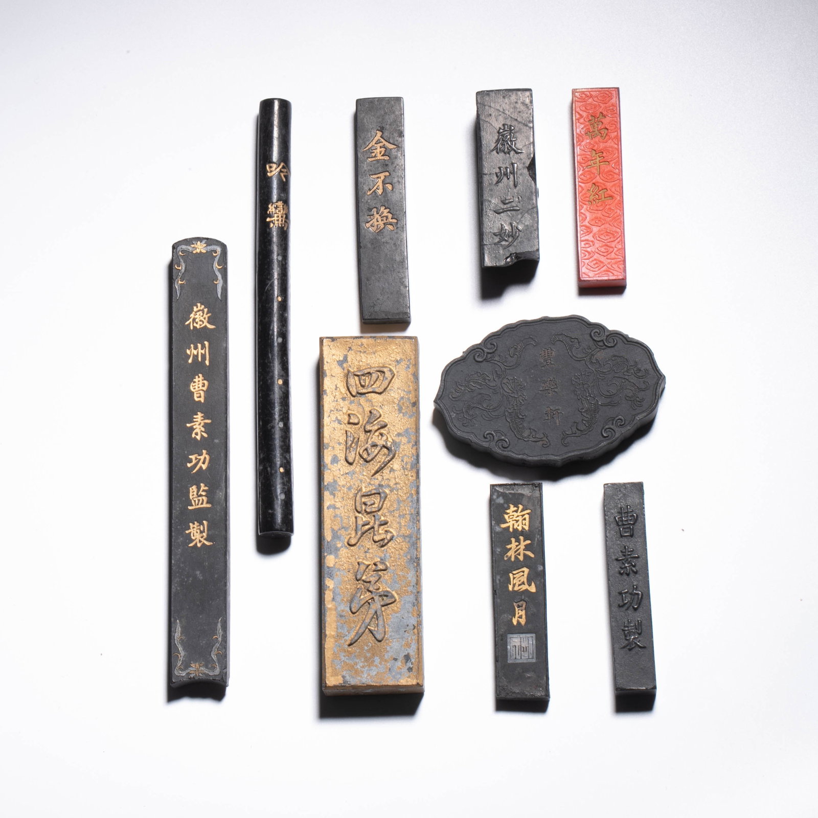 Qing Dynasty ancient ink 9 o'clock: Qing Dynasty ancient ink 9 o'clock
