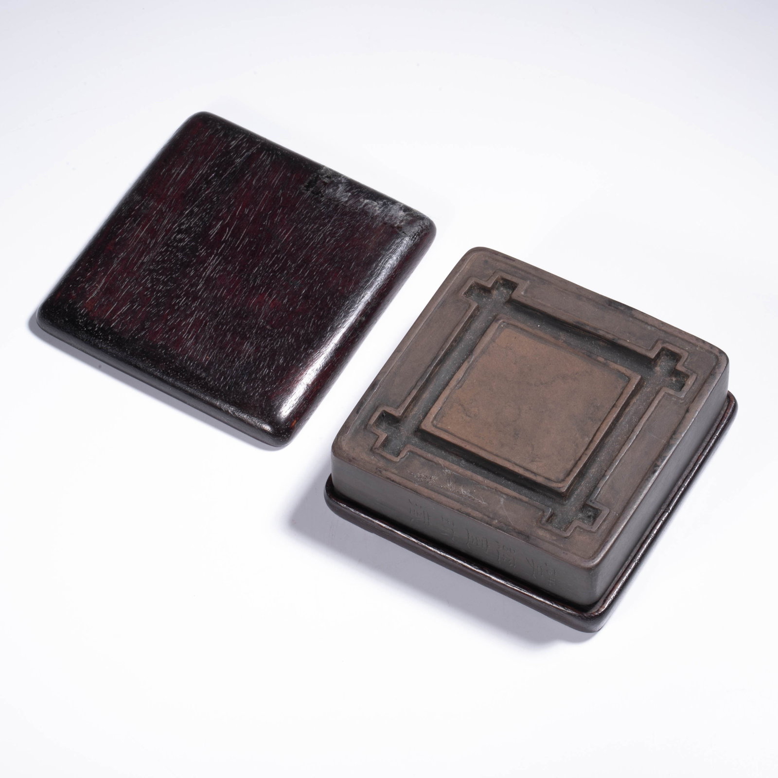 Jin Nong's Painting, Qing Duan Shi Bu Qu Inkstone: Jin Nong's Painting, Qing Duan Shi Bu Qu Inkstone