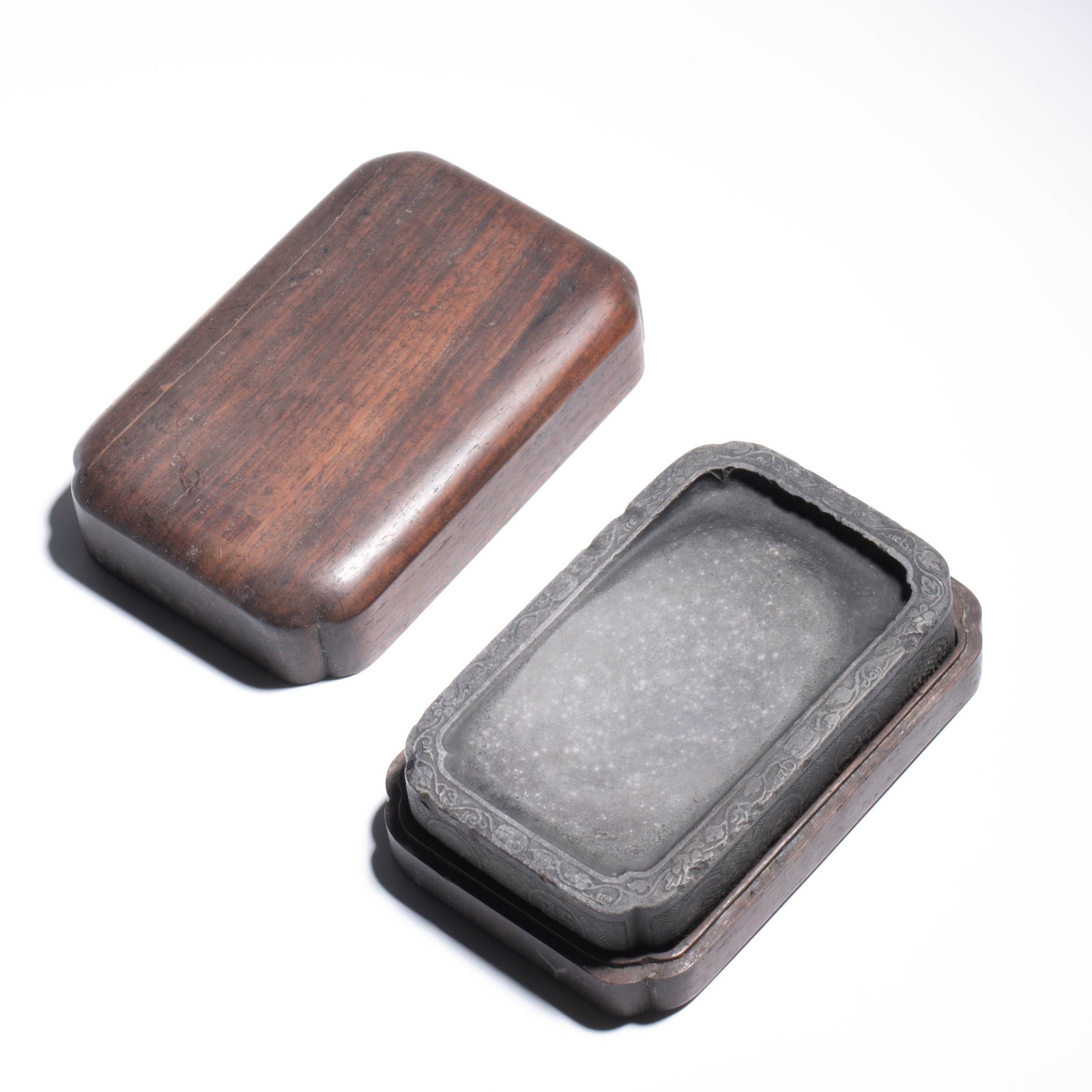 Baojinzhai mark Eight Immortals inkstone: Baojinzhai mark Eight Immortals inkstone