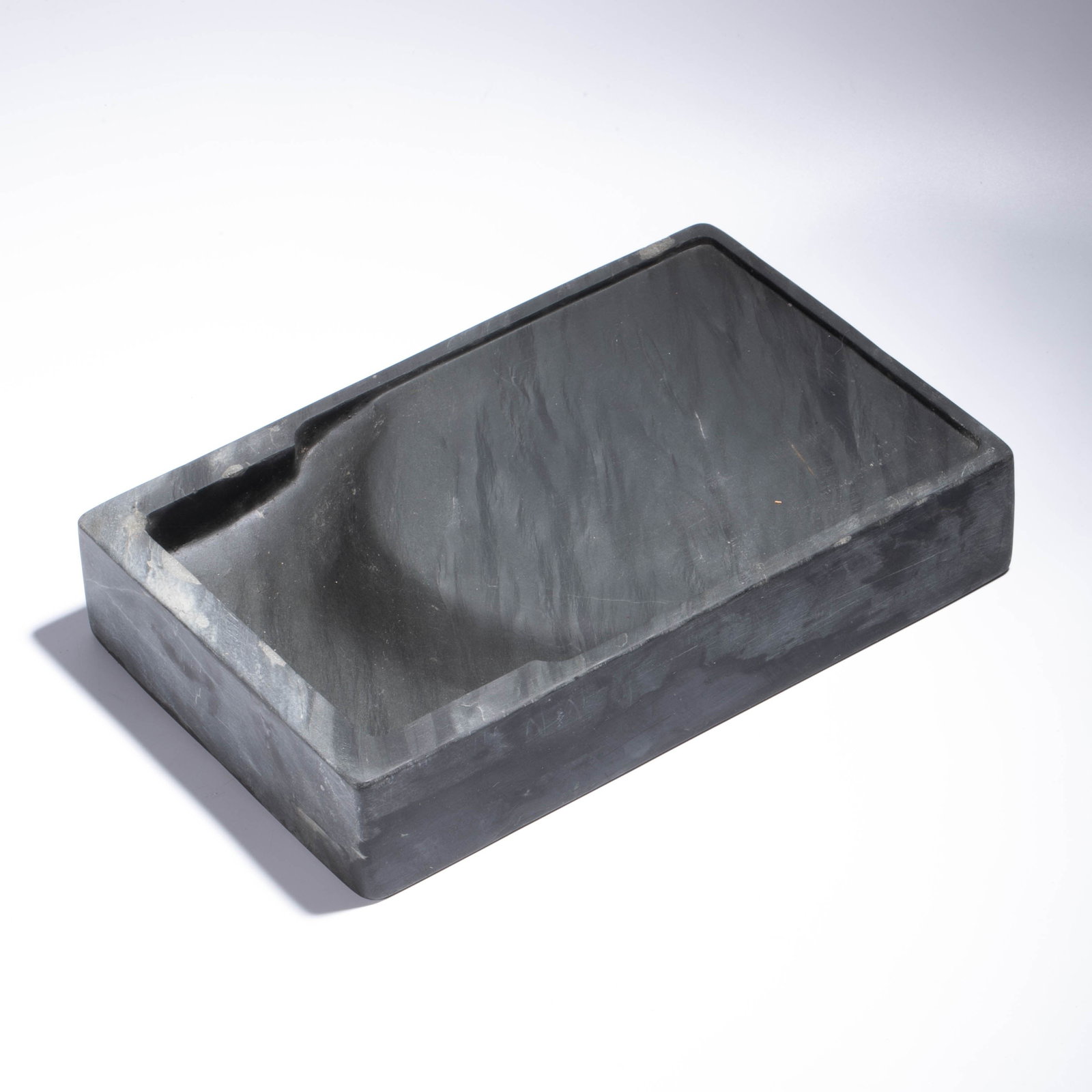 Shezhou thunder pattern rectangular inkstone - 3