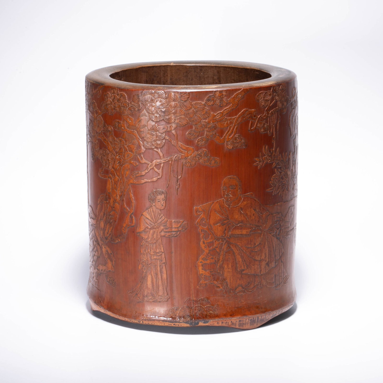 Zhiyanmark Bamboo Carved Pen Holder (1 of 6)