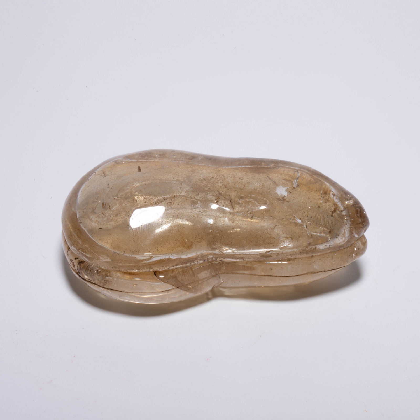 Qing Dynasty crystal gourd print box: Qing Dynasty crystal gourd print box