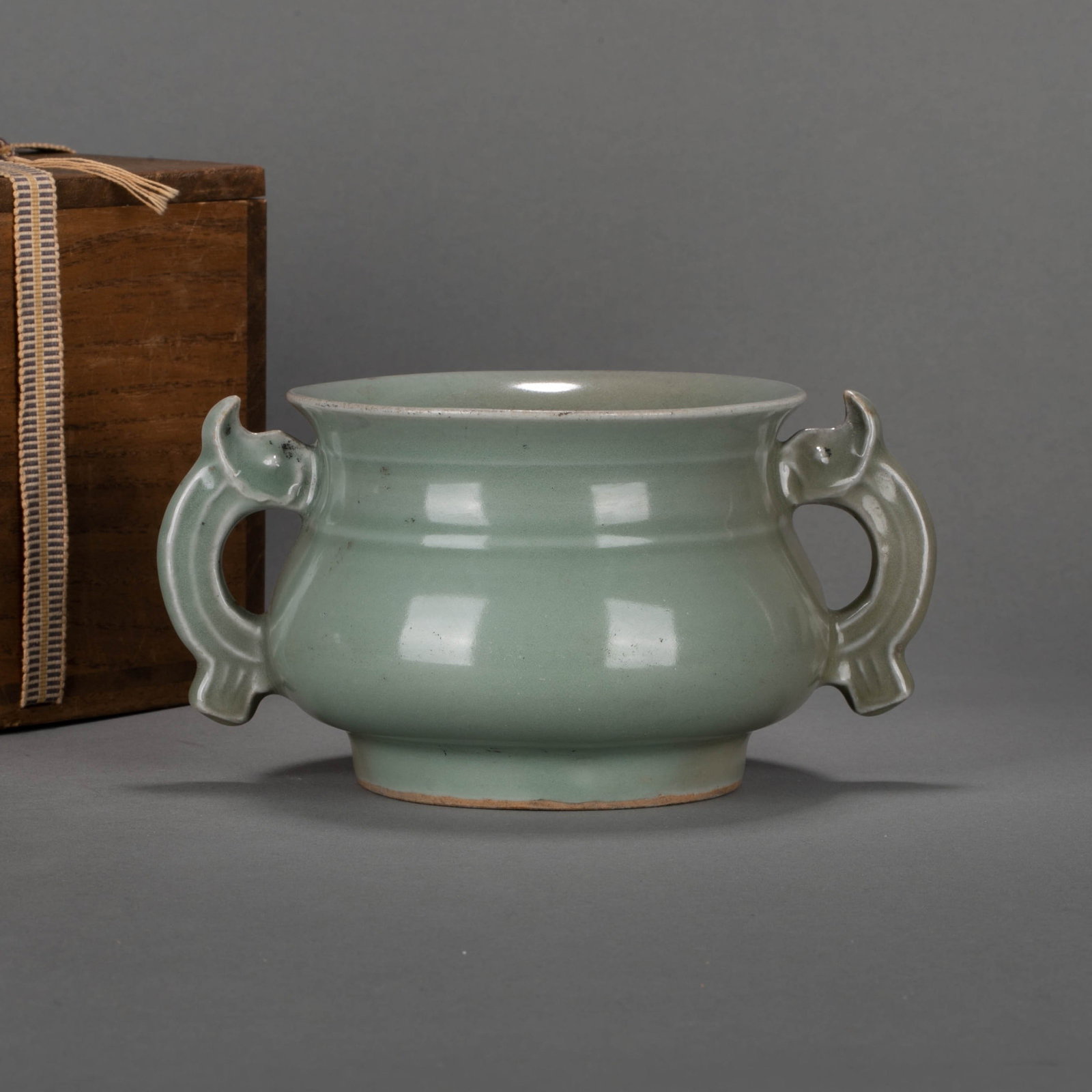 Song Dynasty Longquan Celadon Gui-shaped Incense Burner (1 of 9)