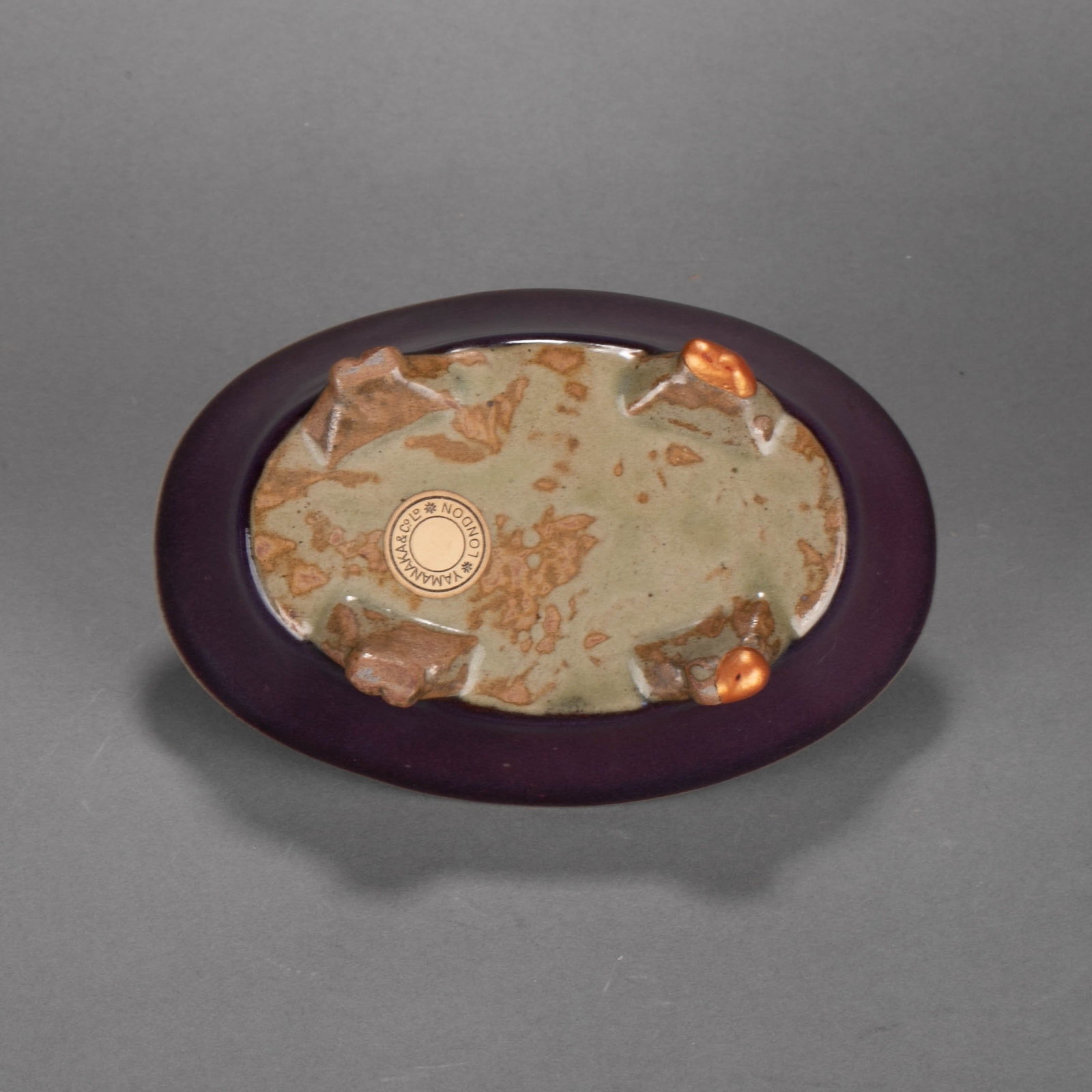 Gold Jun ware flower pot - 8