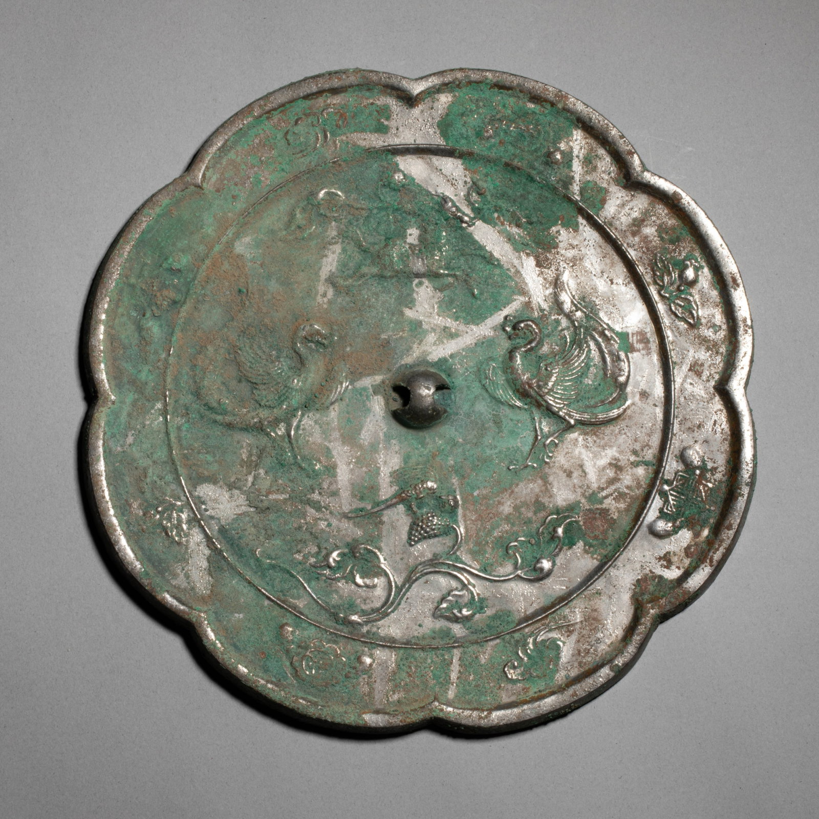 Tang Dynasty Double Phoenix Mirror (1 of 3)